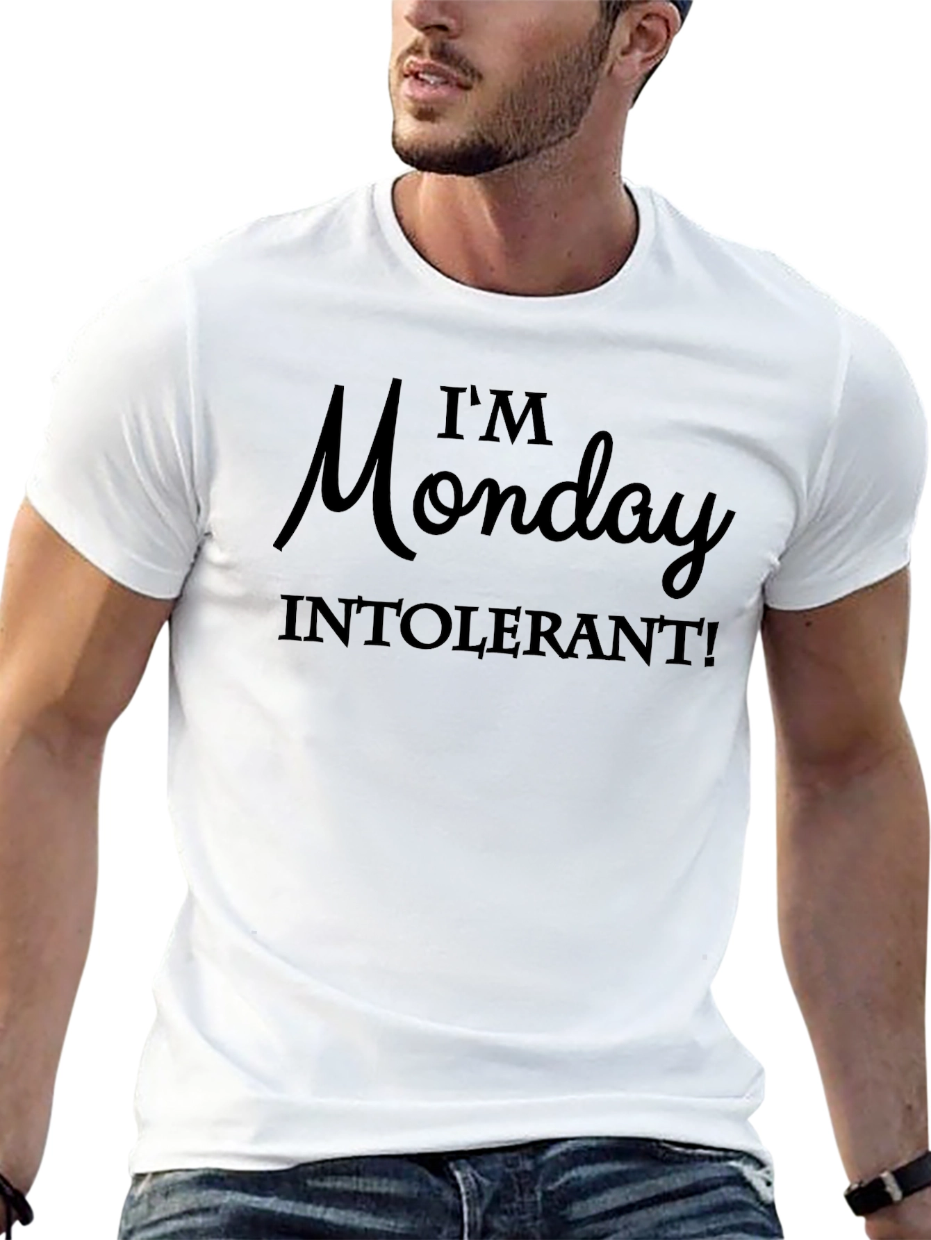 Im Monday Intolerant Graphic Tee - Black