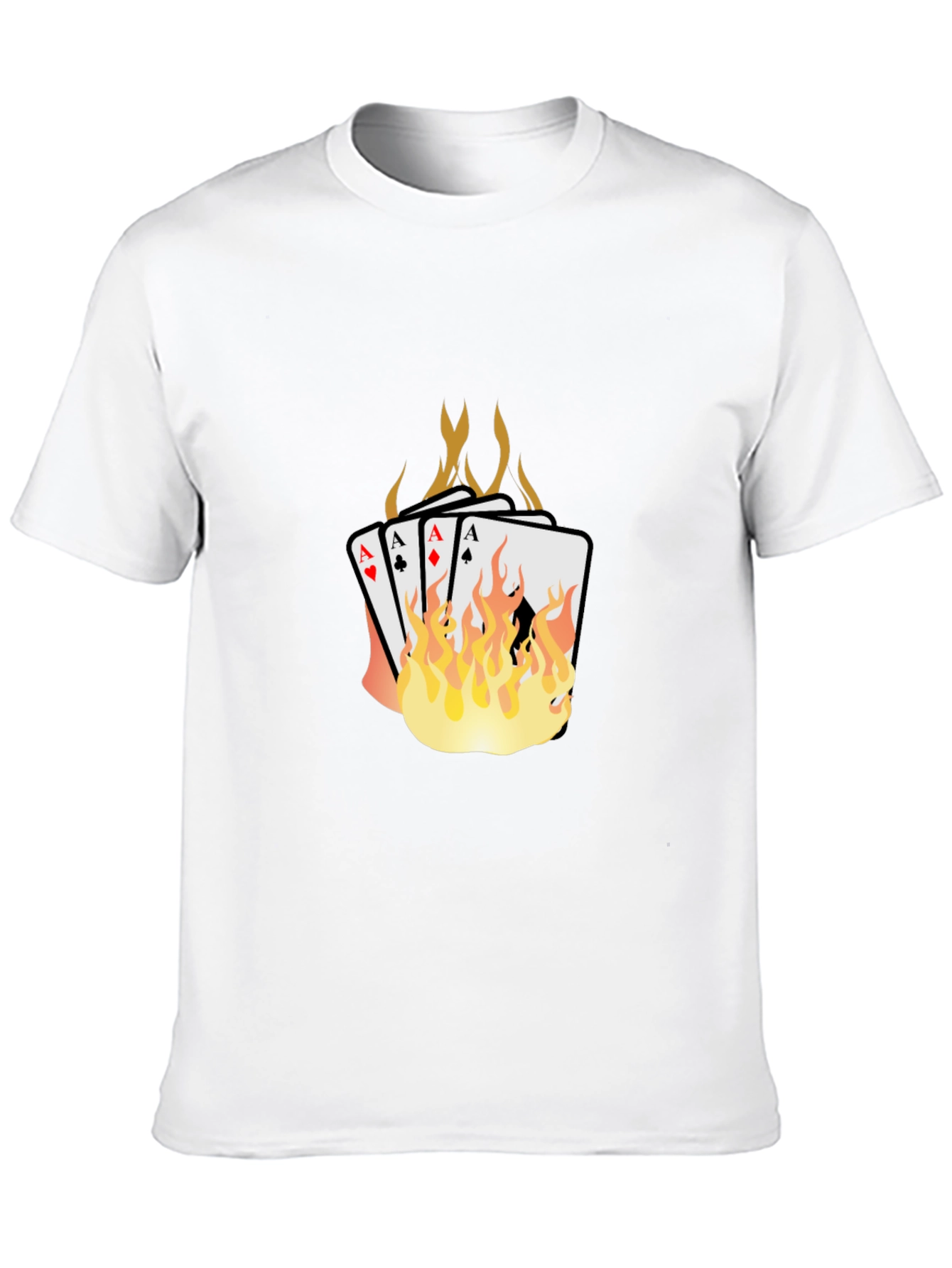 Flaming Aces Graphic T-Shirt