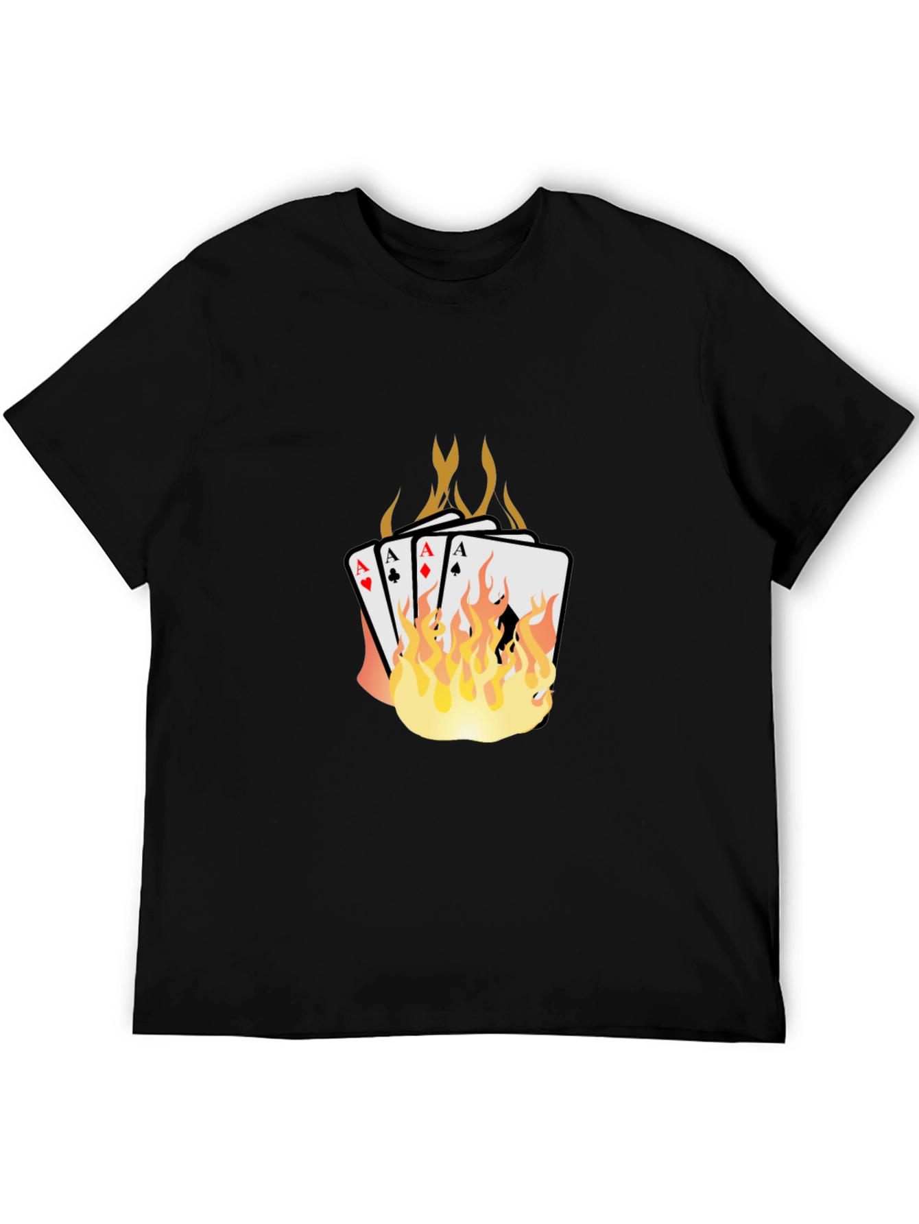 Flaming Aces Graphic T-Shirt