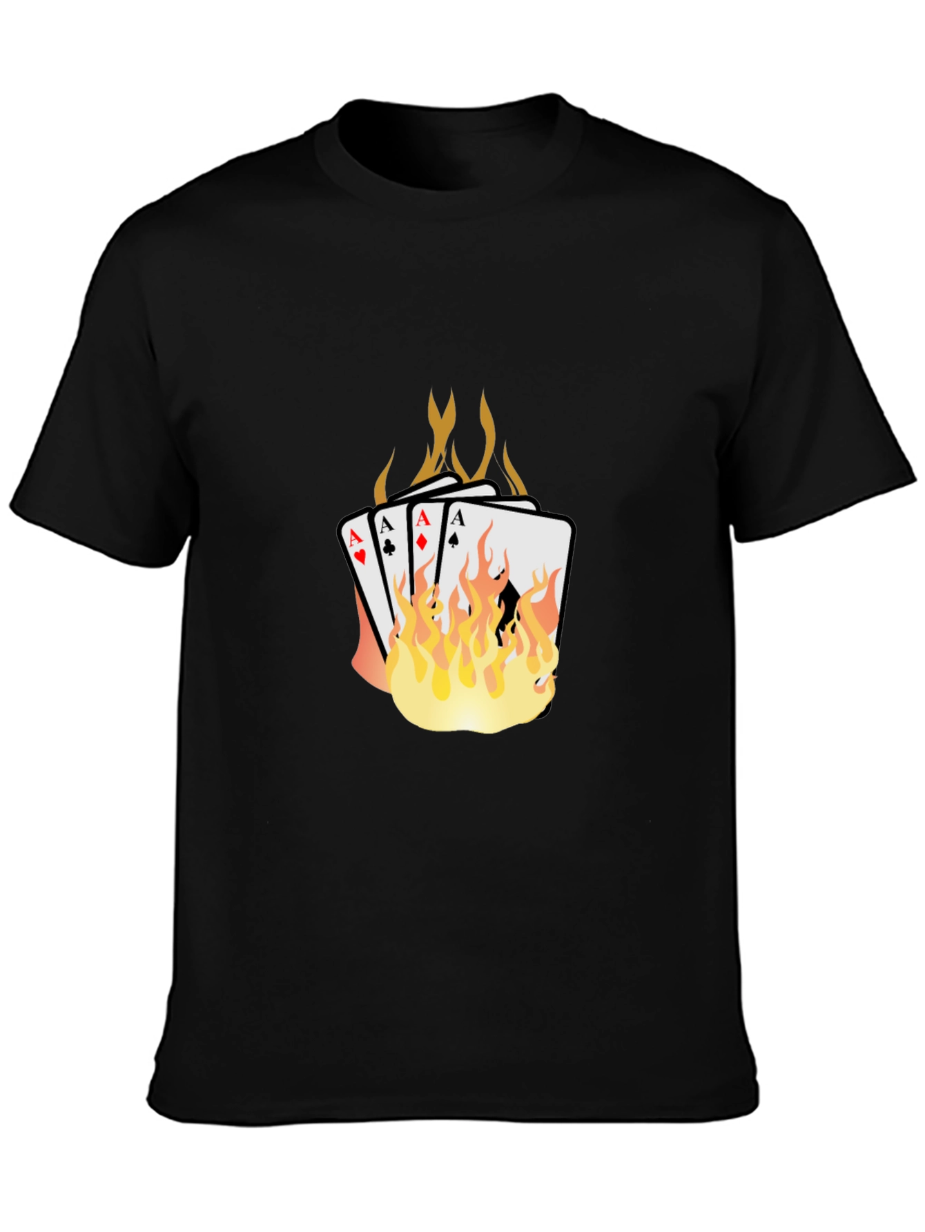 Flaming Aces Graphic T-Shirt