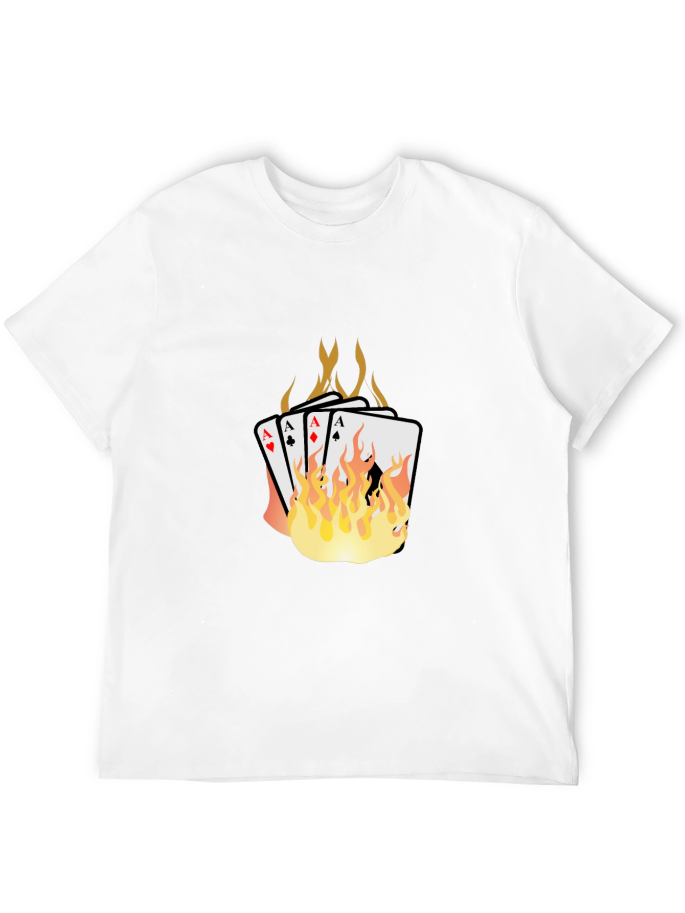Flaming Aces Graphic T-Shirt