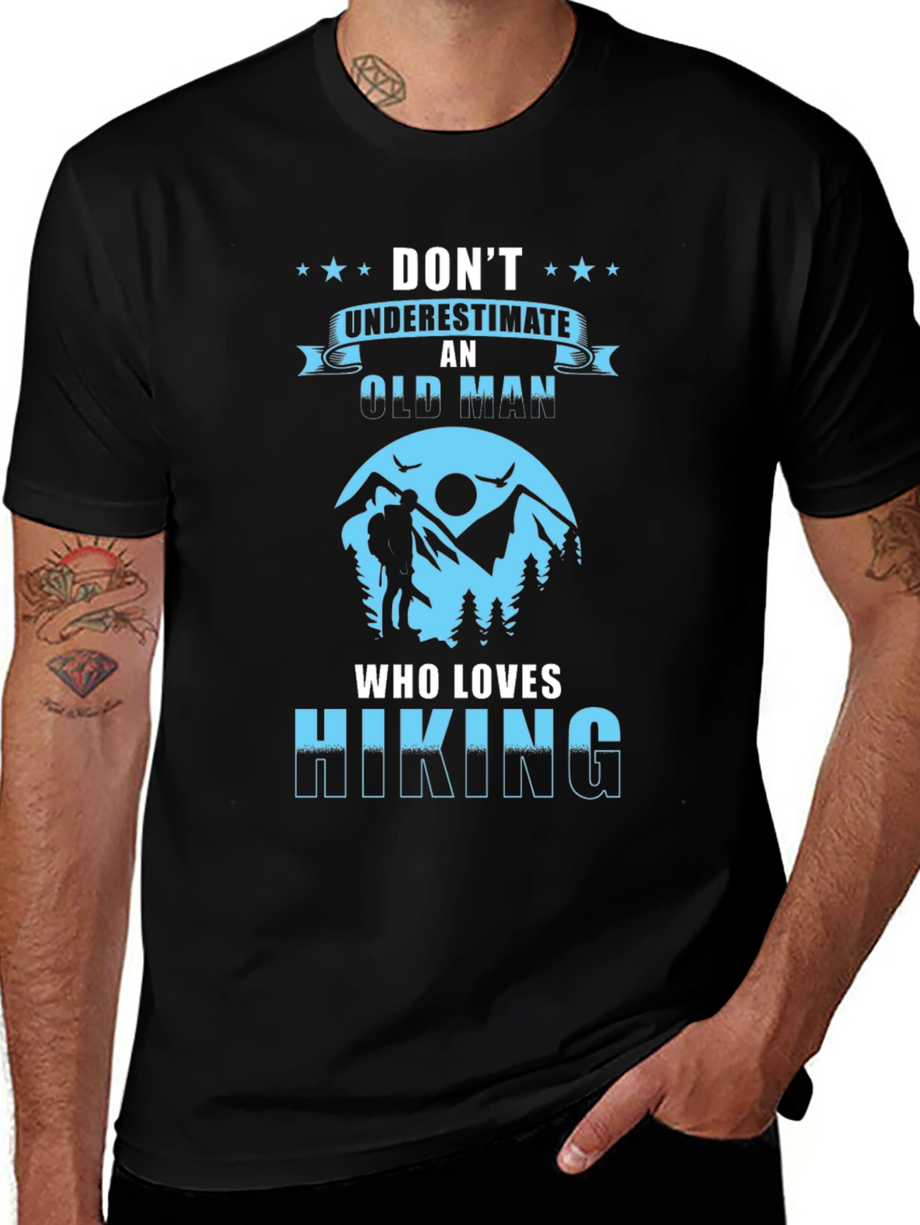 Old Man Hiking T-Shirt