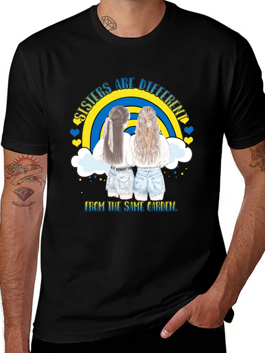 Sisters Are Different Matching Graphic T-Shirt