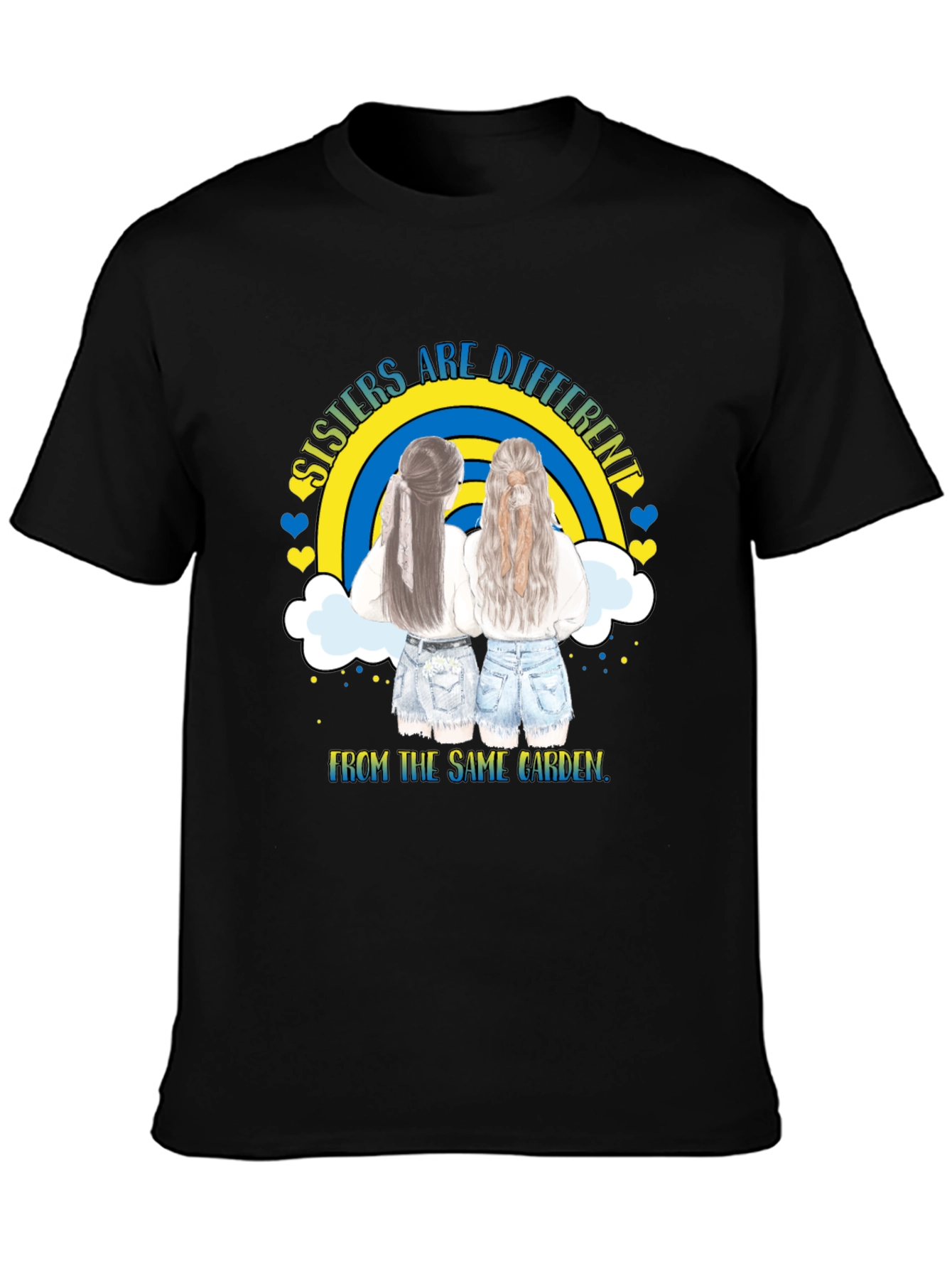 Sisters Are Different Matching Graphic T-Shirt