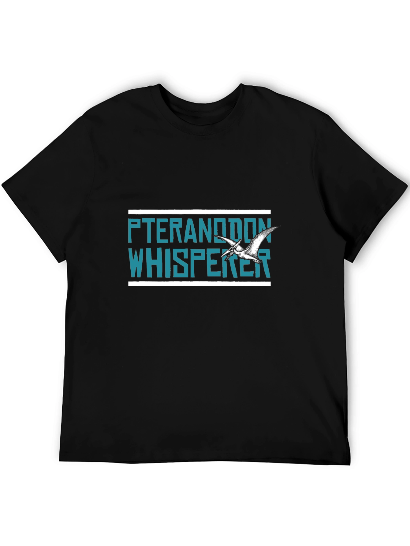 Pteranodon Whisperer Graphic Tee | Black T-Shirt