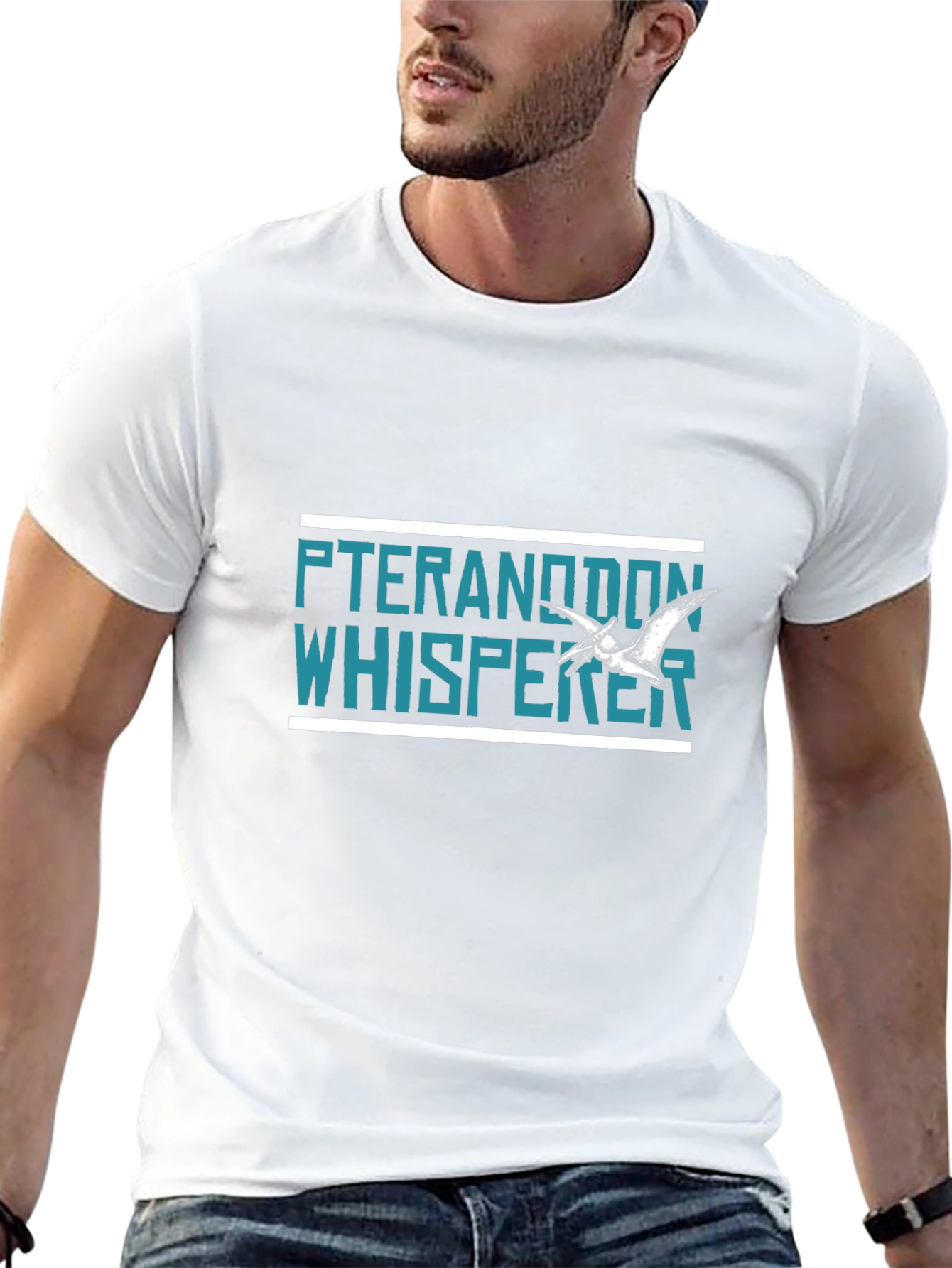 Pteranodon Whisperer Graphic Tee | Black T-Shirt