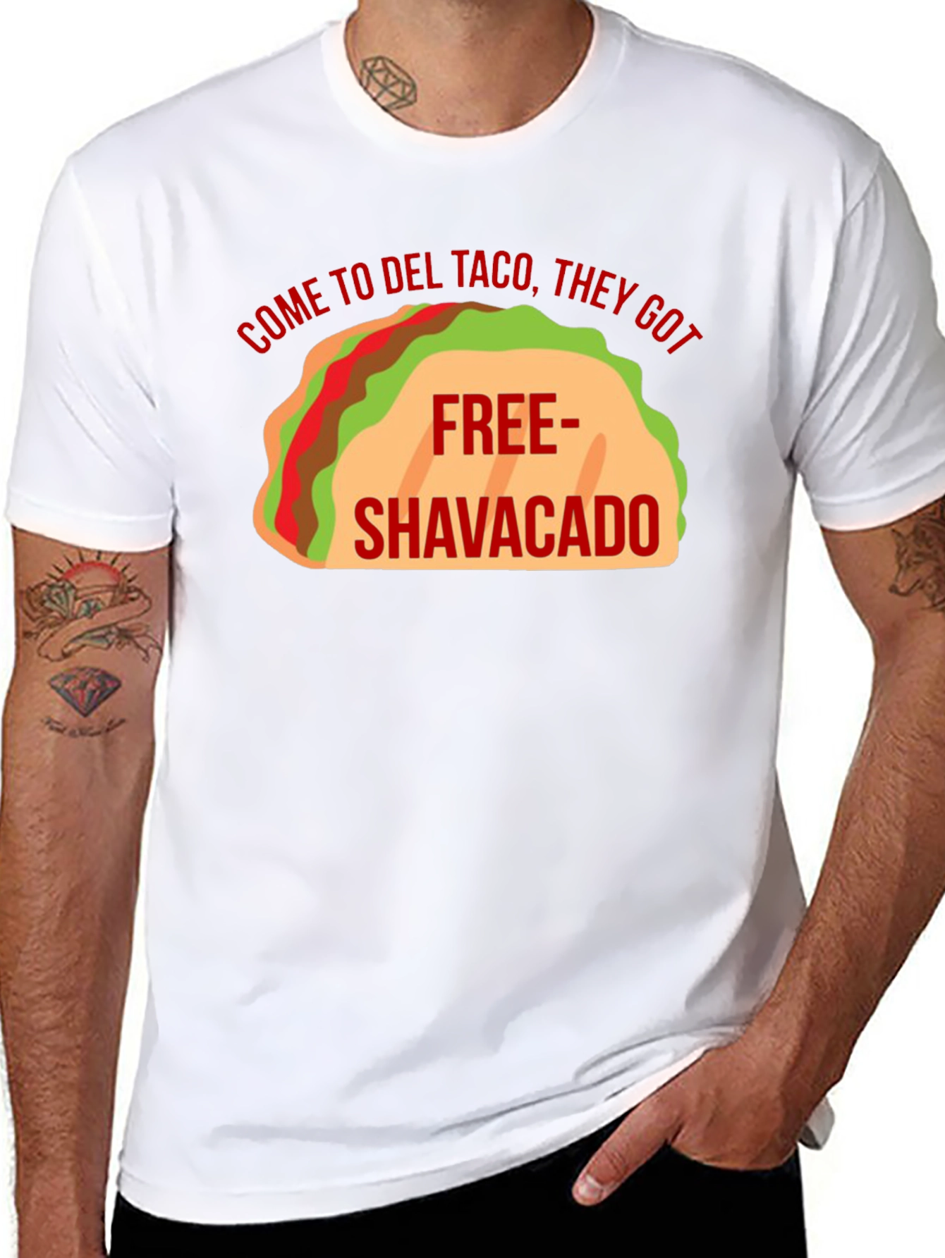 Del Taco Free Shavacado Graphic T-Shirt