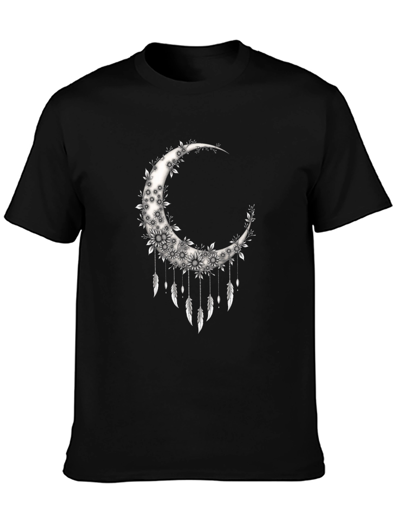 Floral Moon Dreamcatcher Graphic Tee