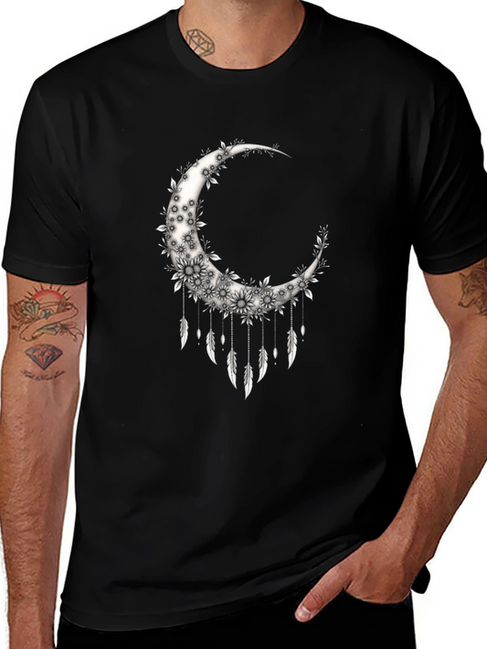 Floral Moon Dreamcatcher Graphic Tee