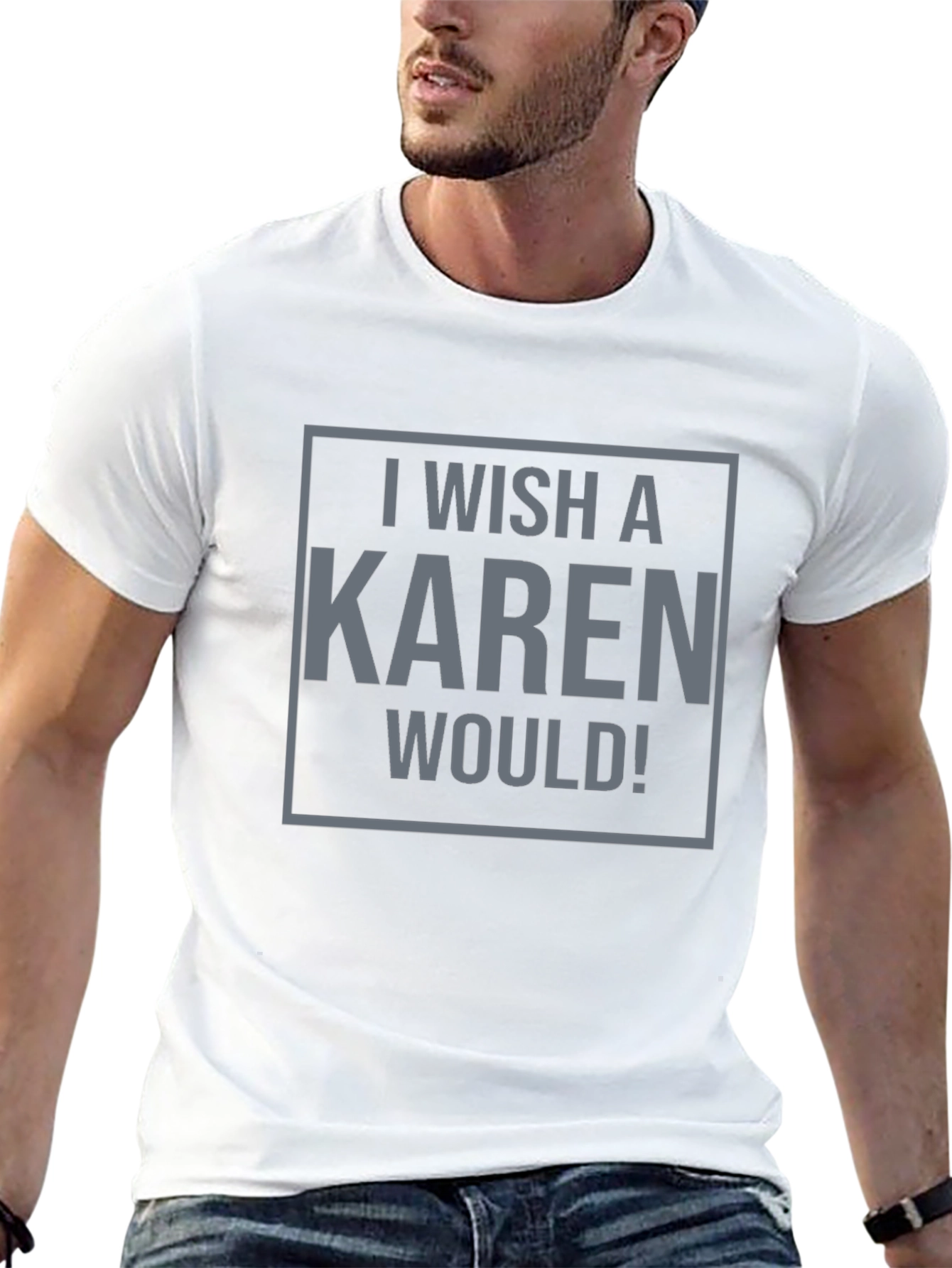 I Wish a Karen Would! Graphic Tee - Black