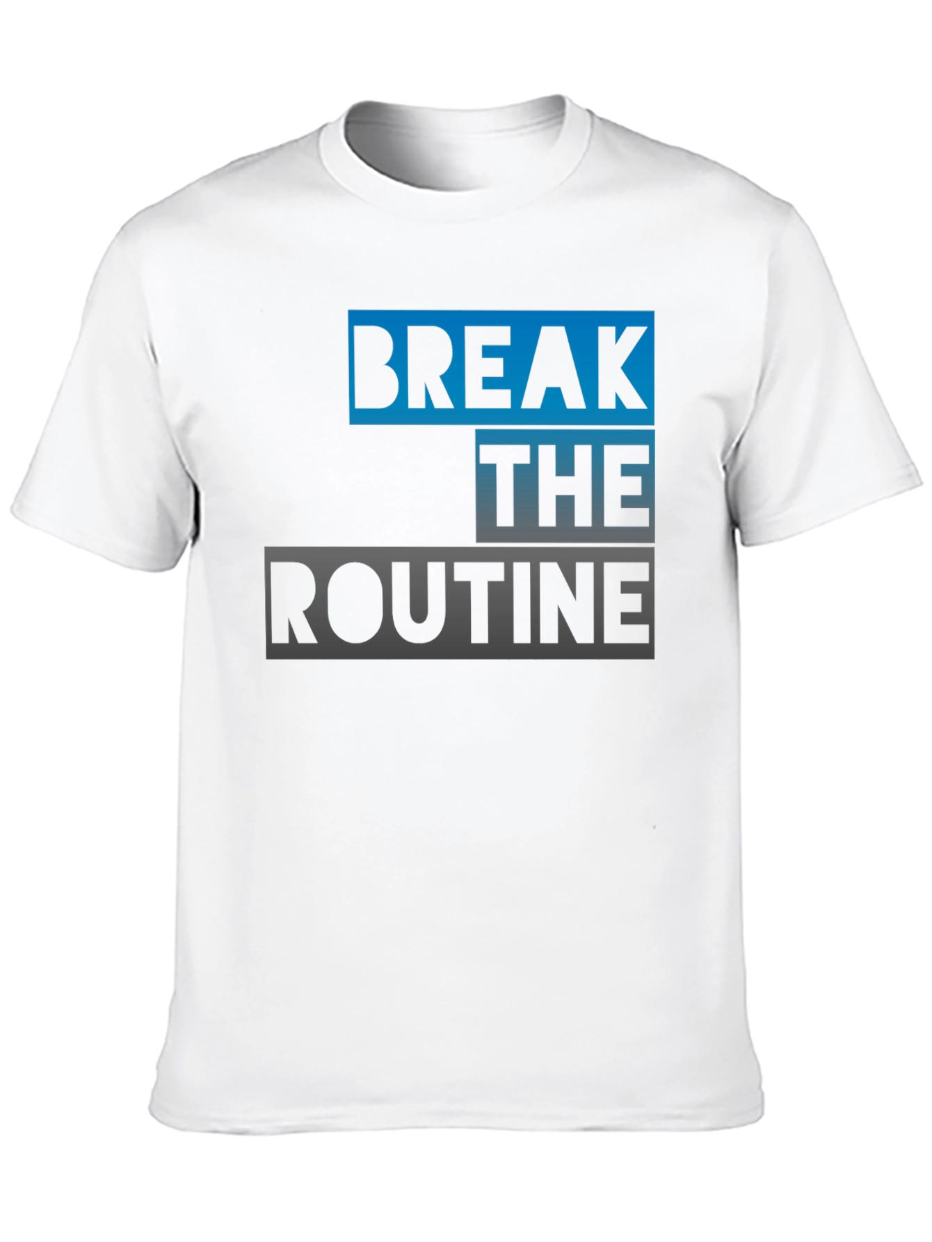 Break the Routine Graphic Tee - Stylish Black T-Shirt