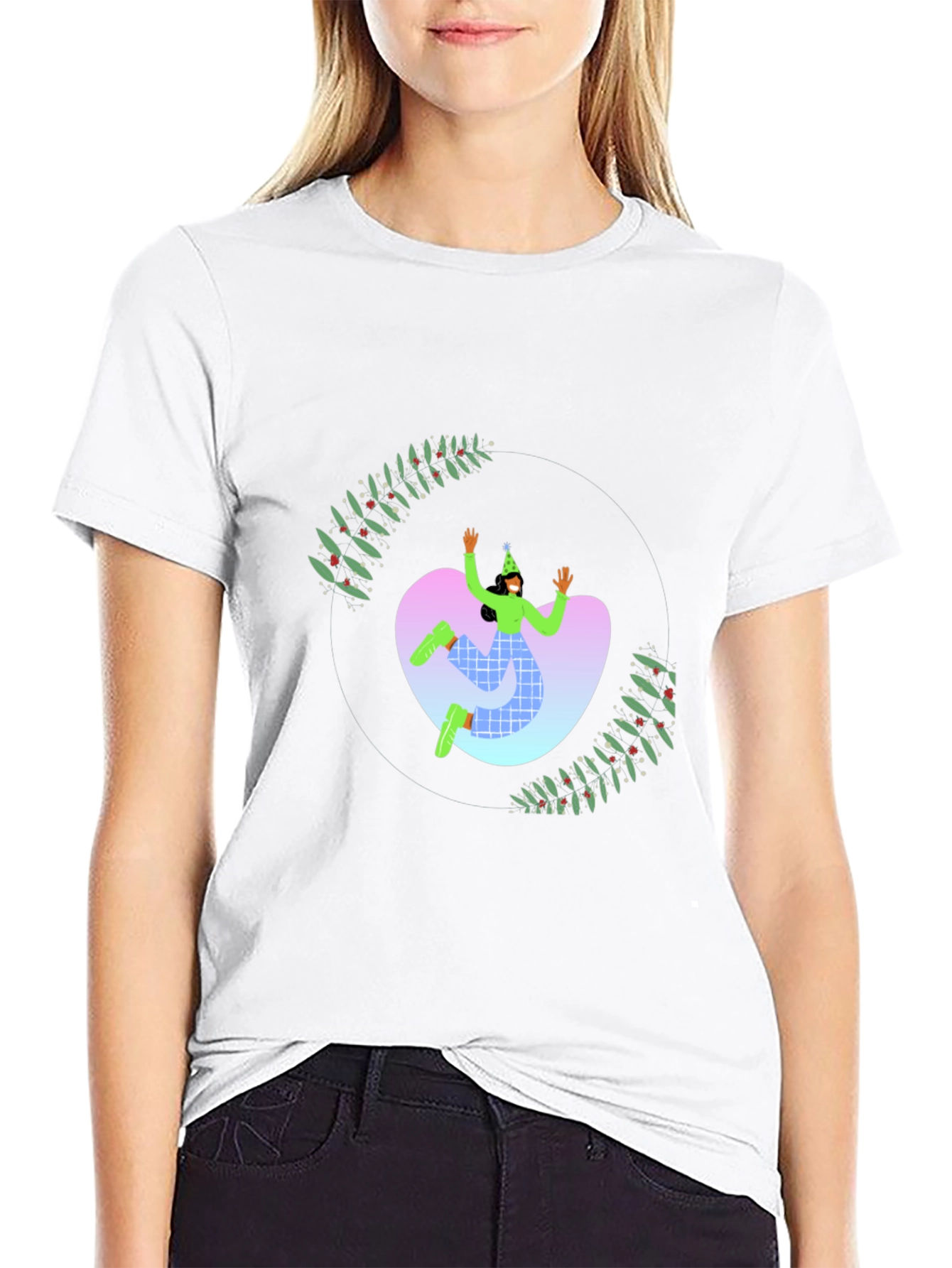 Festive Graphic Tee - Holiday Party Vibes