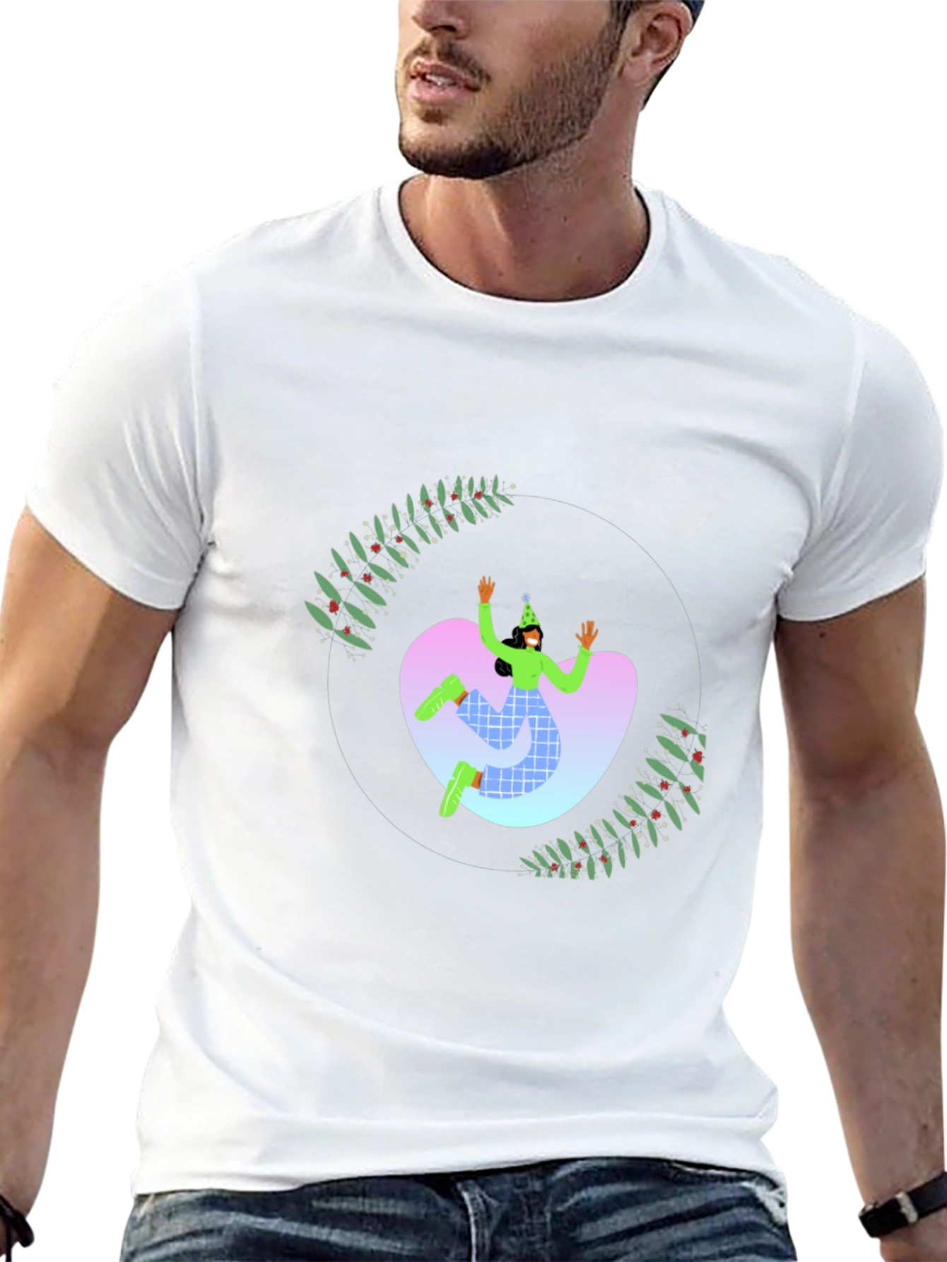 Festive Graphic Tee - Holiday Party Vibes