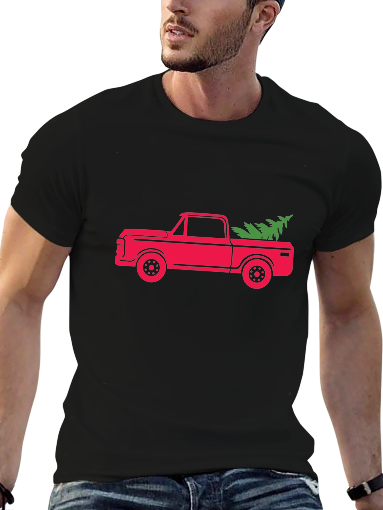 Christmas Tree Truck Graphic Tee