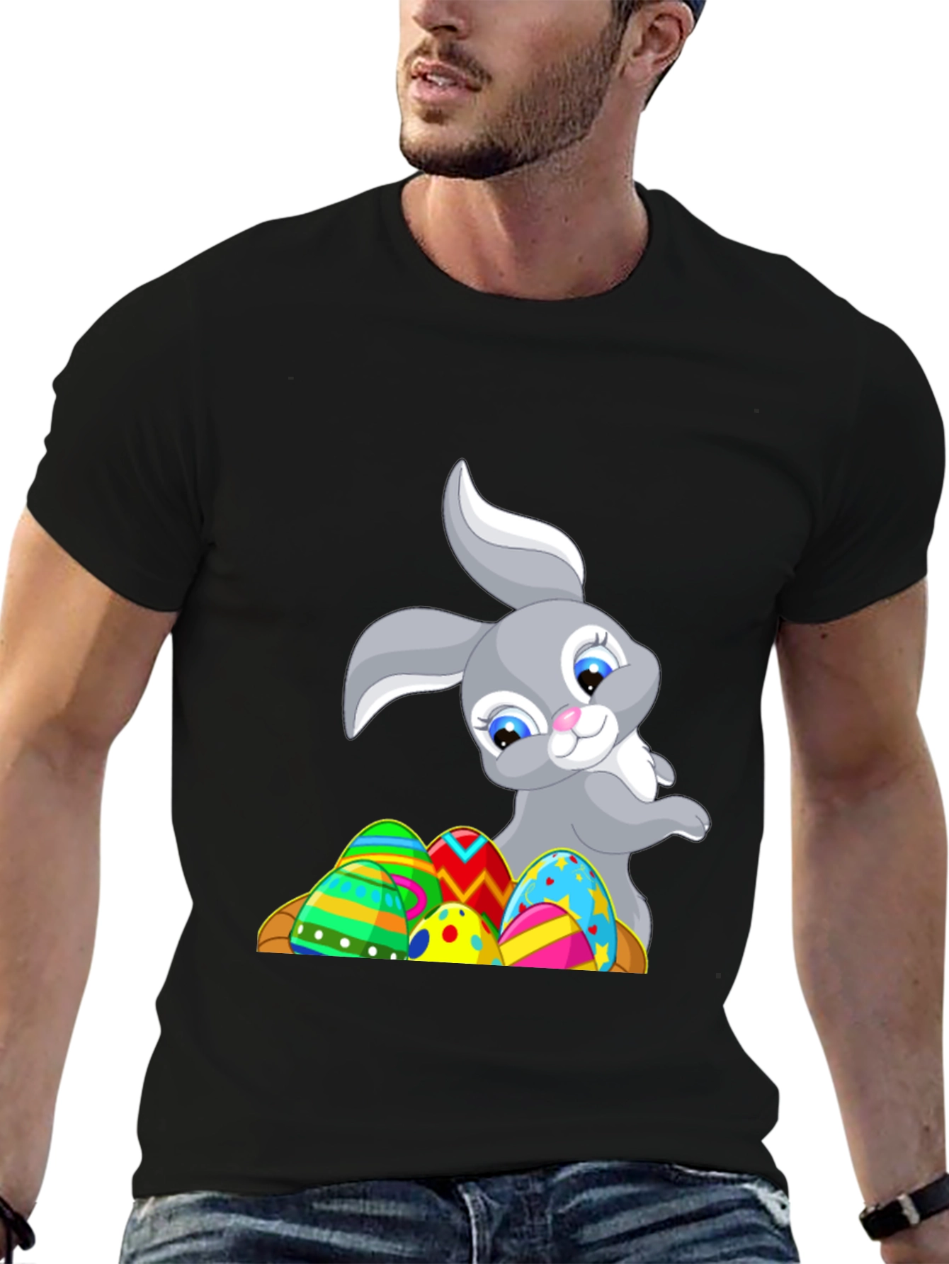 Easter Bunny & Eggs Graphic Tee