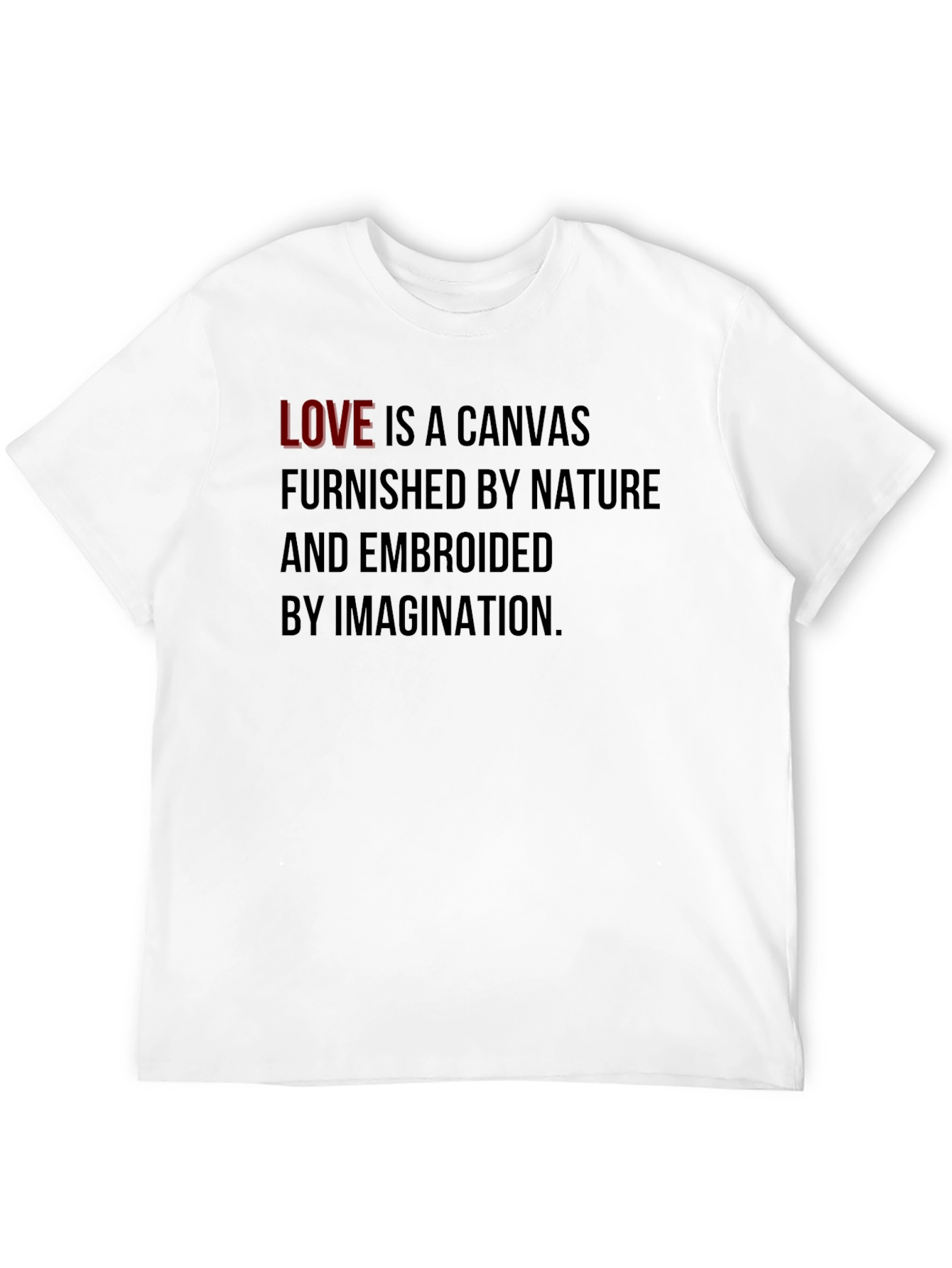Love Canvas Graphic Tee - Black