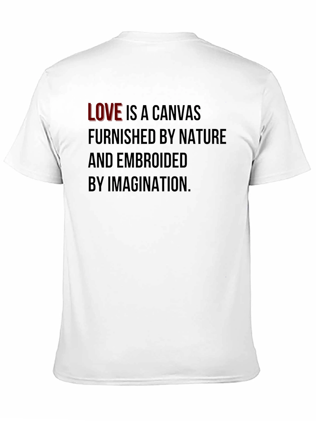 Love Canvas Graphic Tee - Black