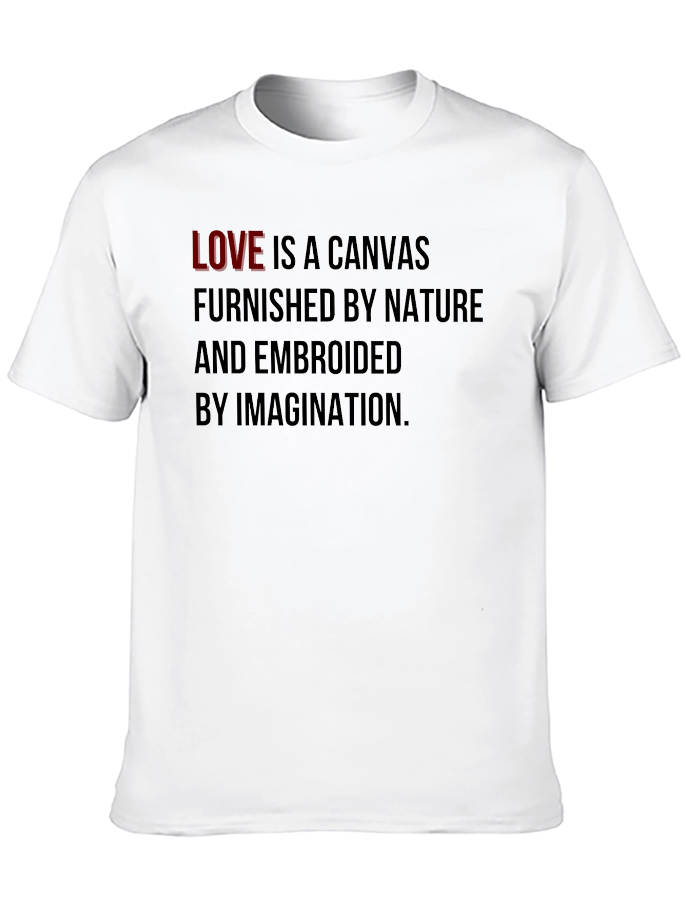 Love Canvas Graphic Tee - Black