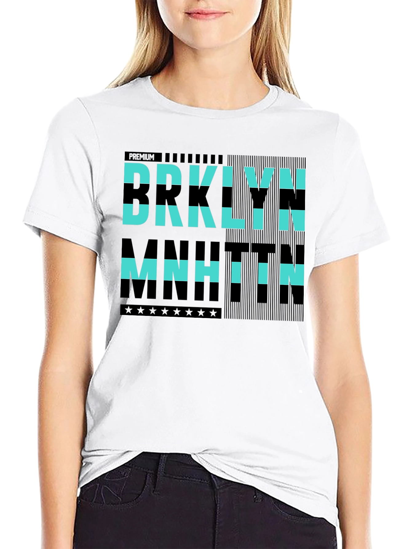 Brooklyn Manhattan Graphic Tee - Premium Black Cotton Shirt