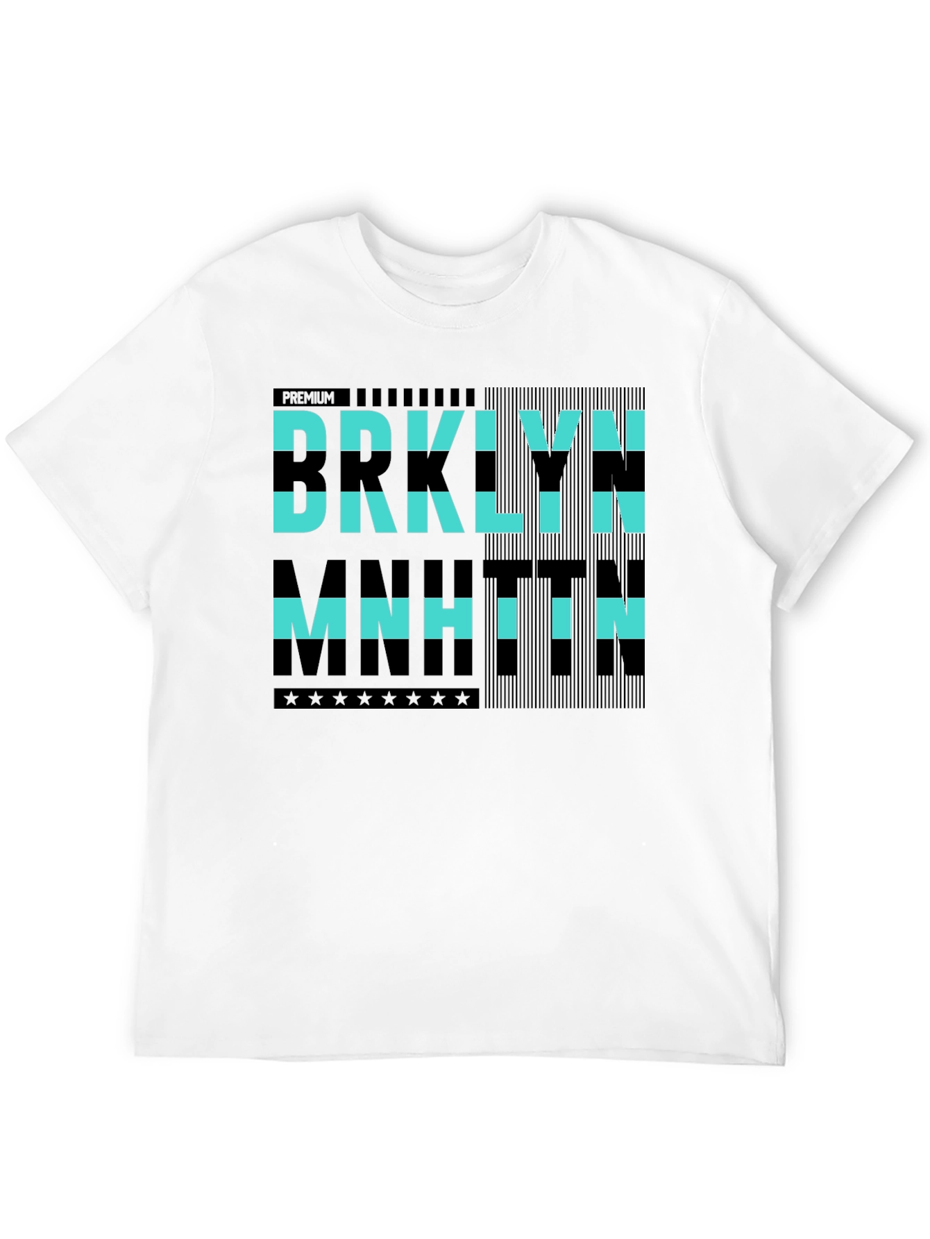 Brooklyn Manhattan Graphic Tee - Premium Black Cotton Shirt