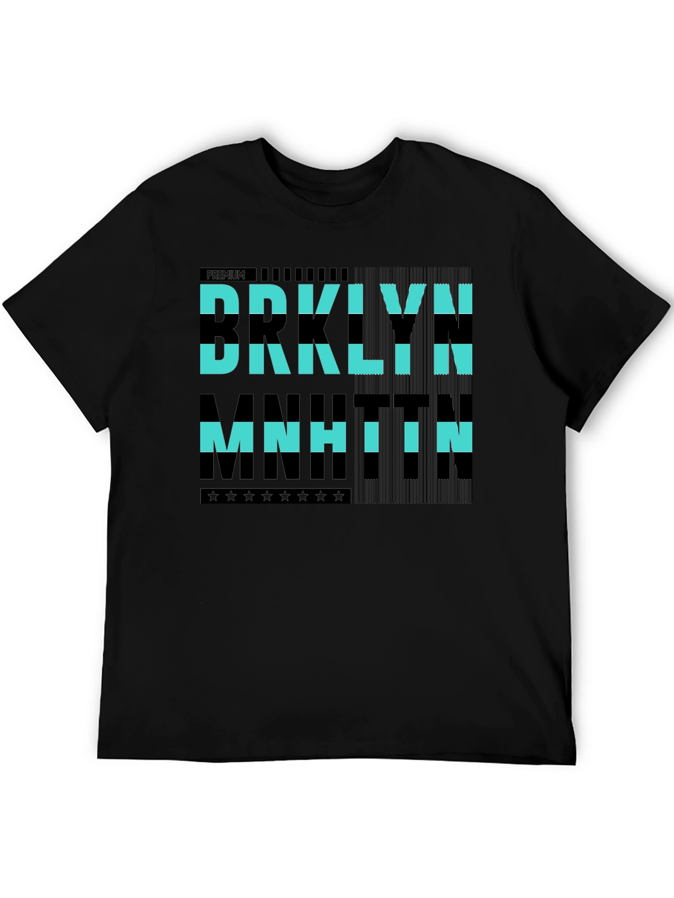 Brooklyn Manhattan Graphic Tee - Premium Black Cotton Shirt