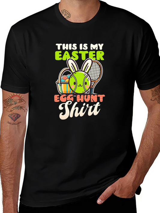 Easter Egg Hunt Shirt - Tennis Bunny