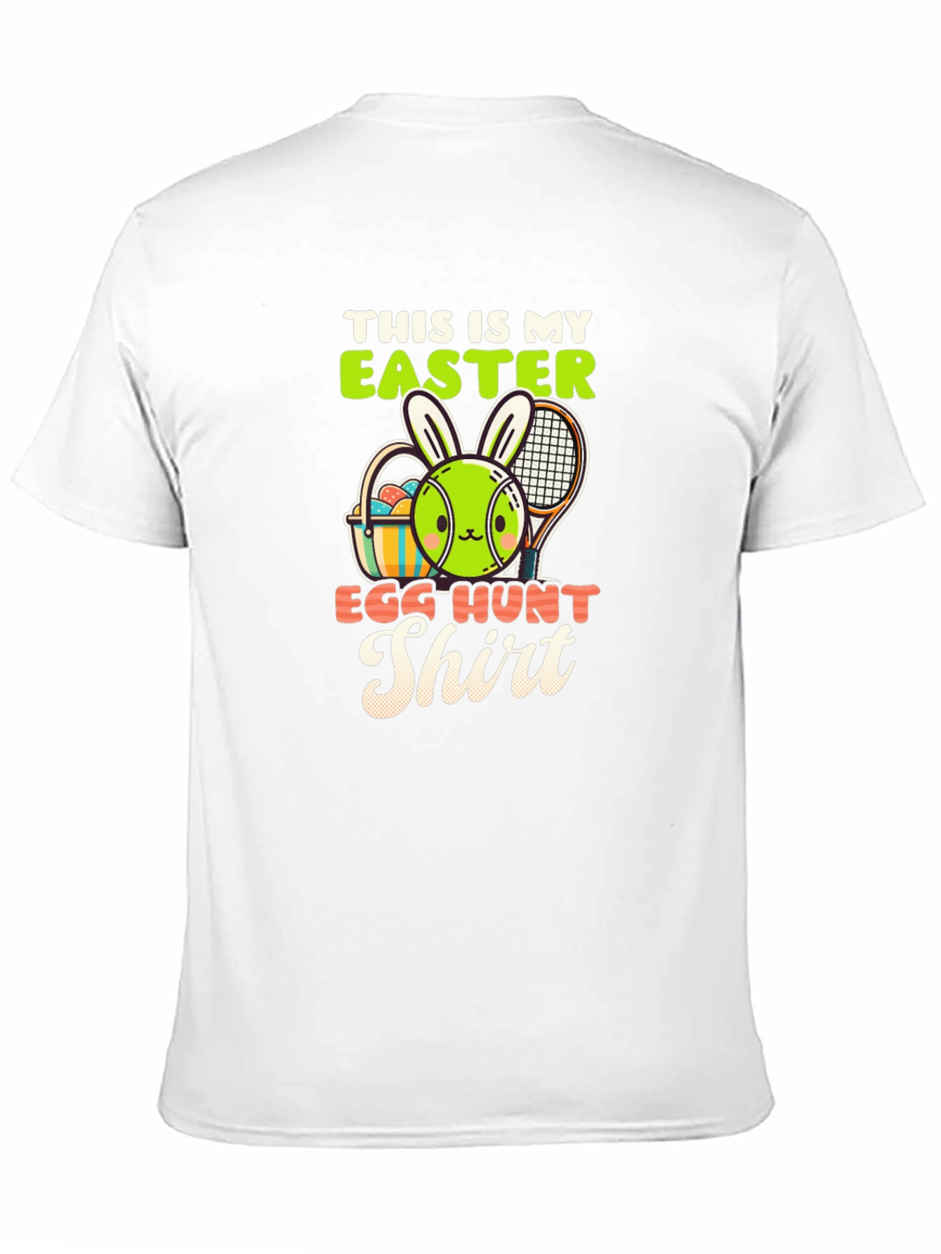Easter Egg Hunt Shirt - Tennis Bunny