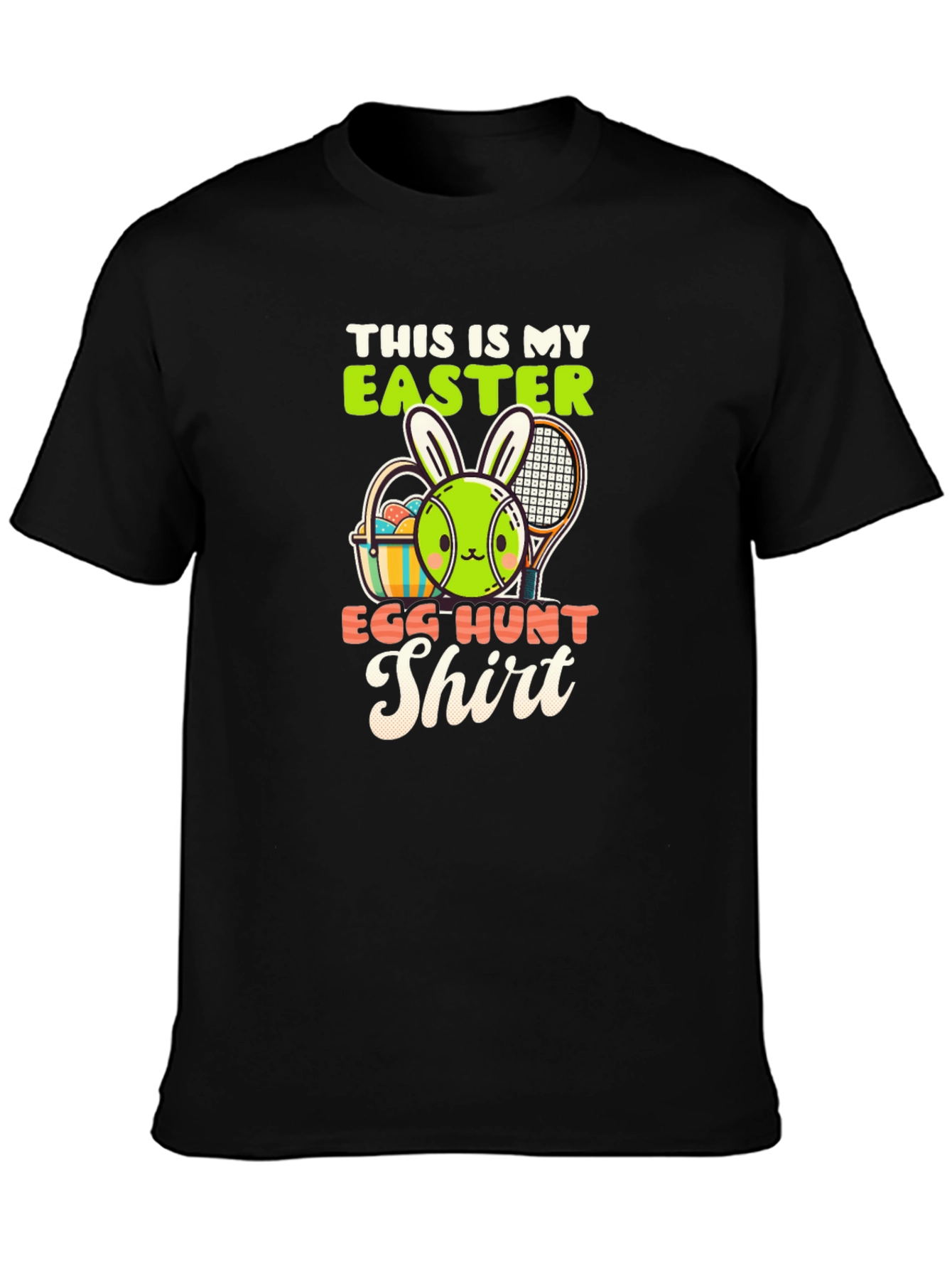 Easter Egg Hunt Shirt - Tennis Bunny