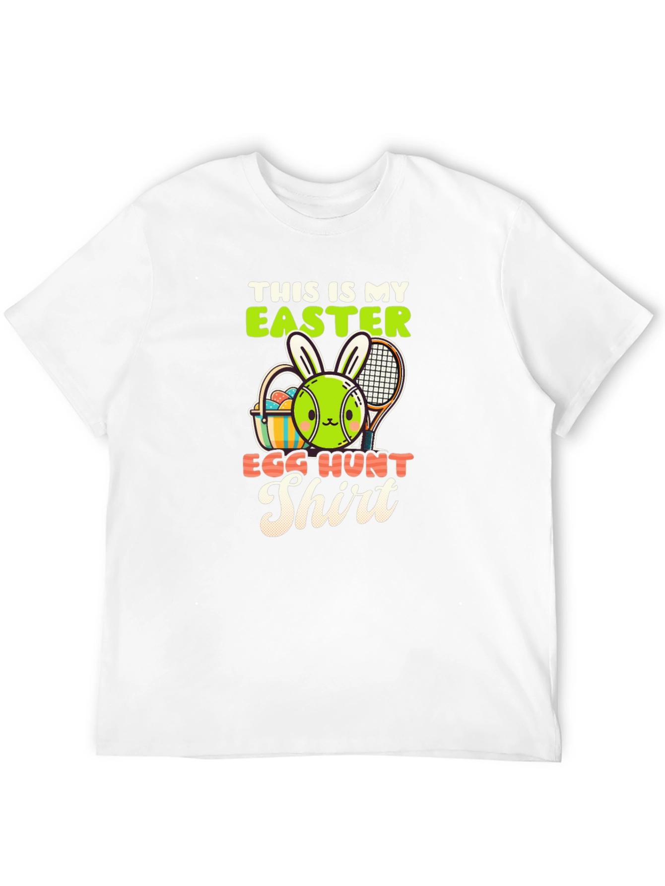 Easter Egg Hunt Shirt - Tennis Bunny