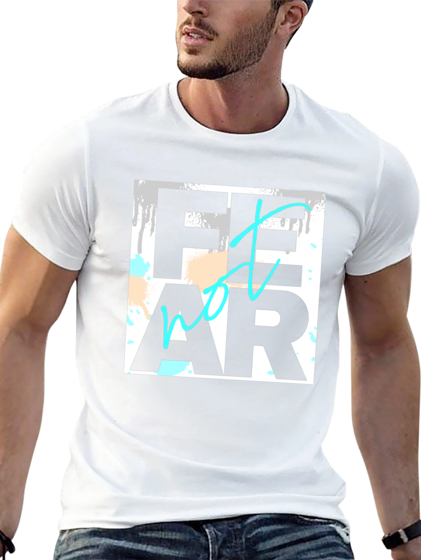 Fear Not Black Graphic Tee