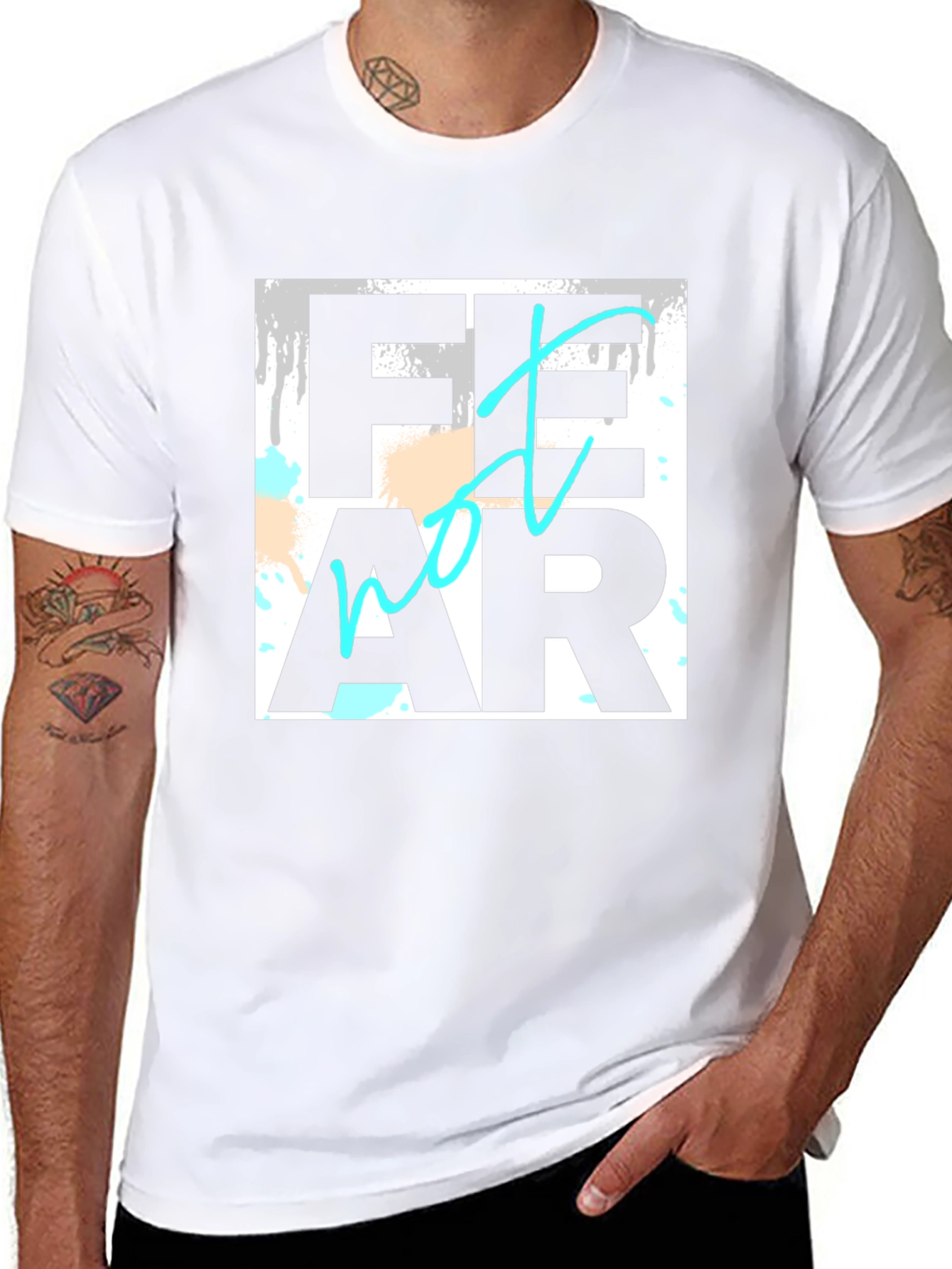 Fear Not Black Graphic Tee