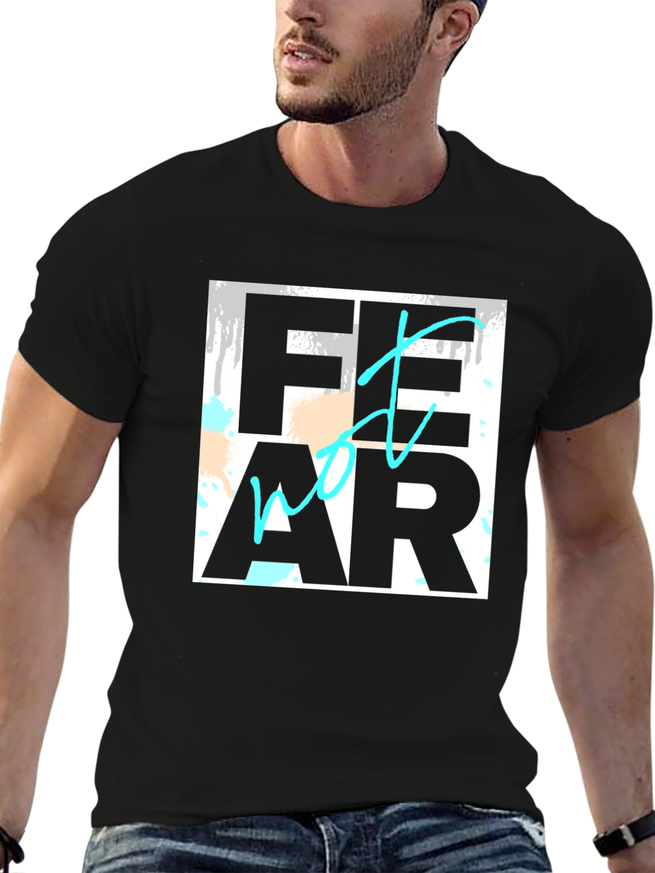 Fear Not Black Graphic Tee