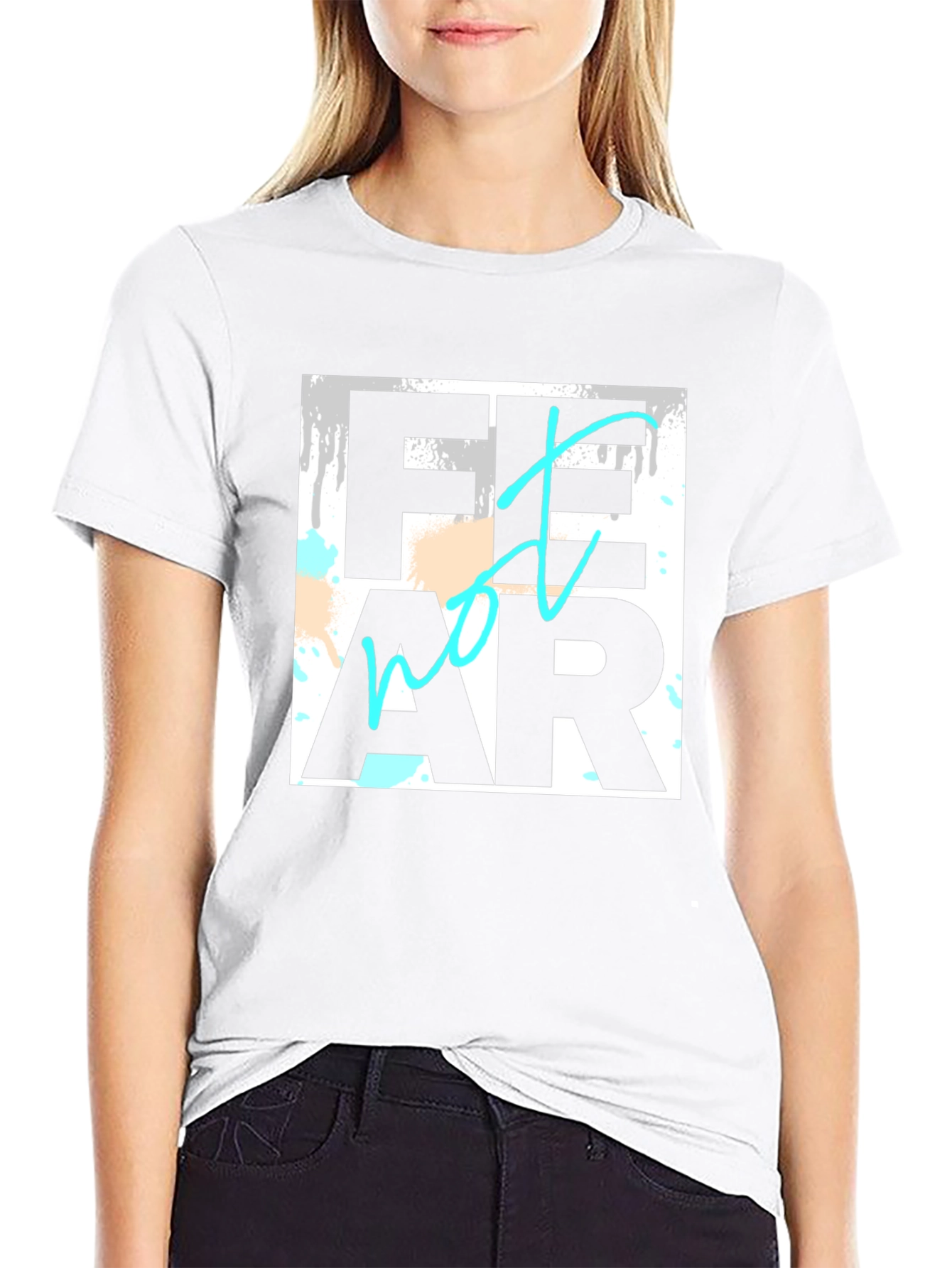 Fear Not Black Graphic Tee