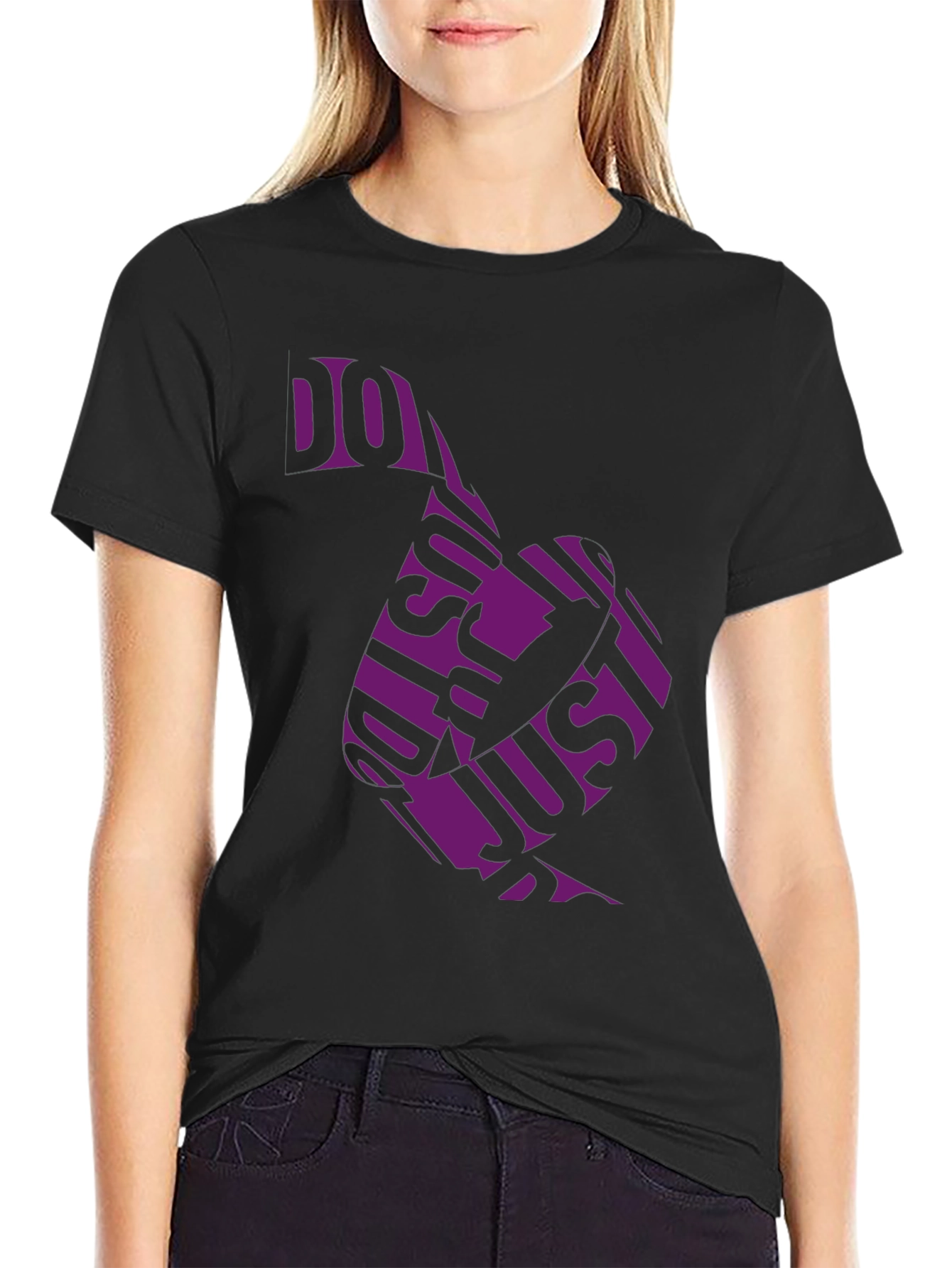 Do Just Do It Black Tee