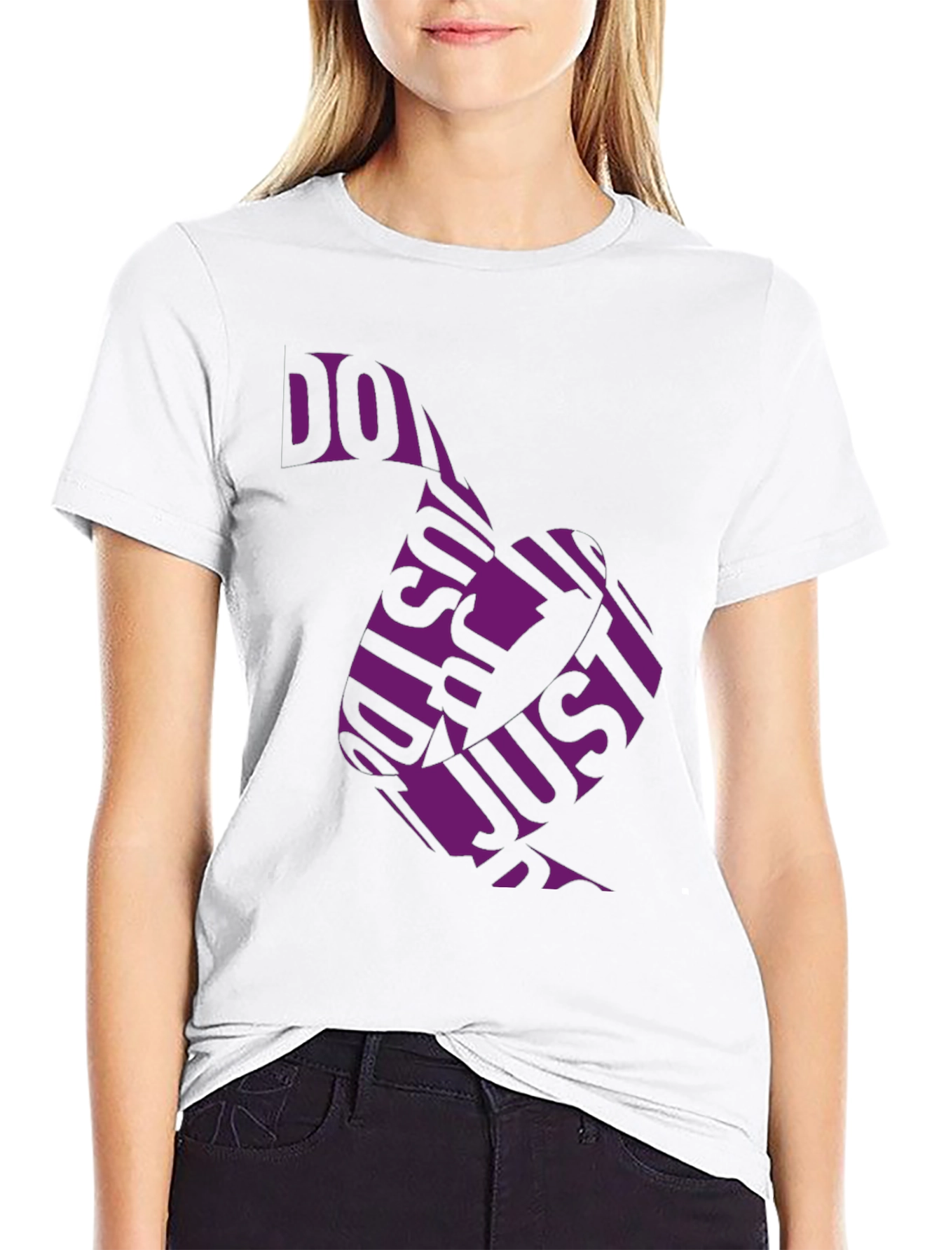 Do Just Do It Black Tee