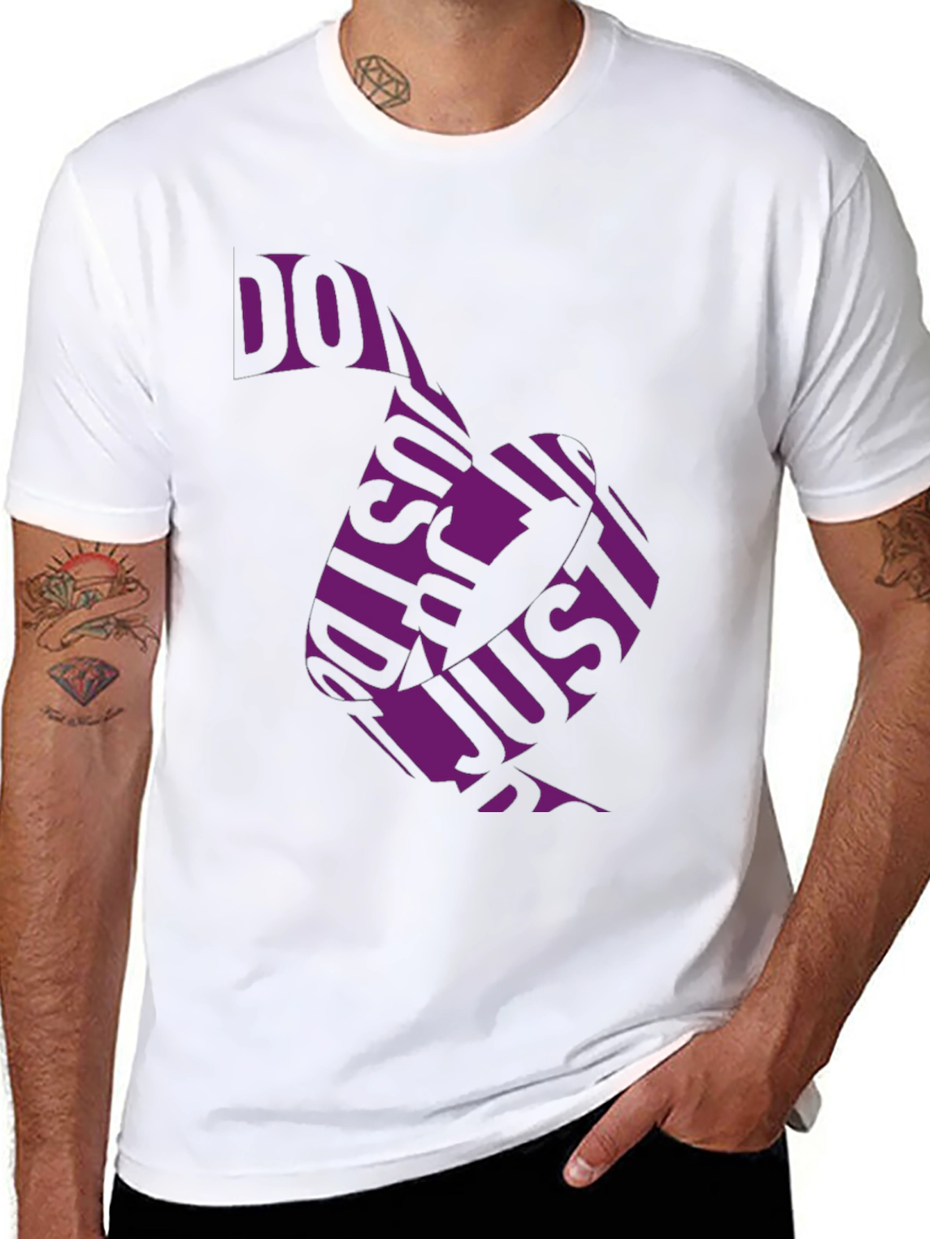Do Just Do It Black Tee