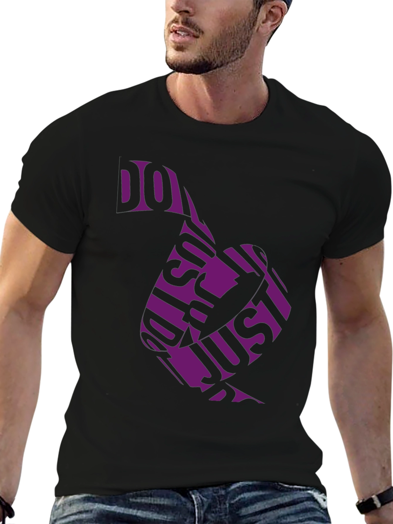 Do Just Do It Black Tee