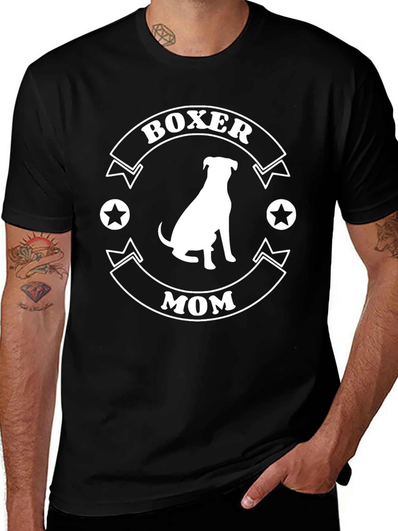 Boxer Mom T-Shirt - Dog Lover Tee