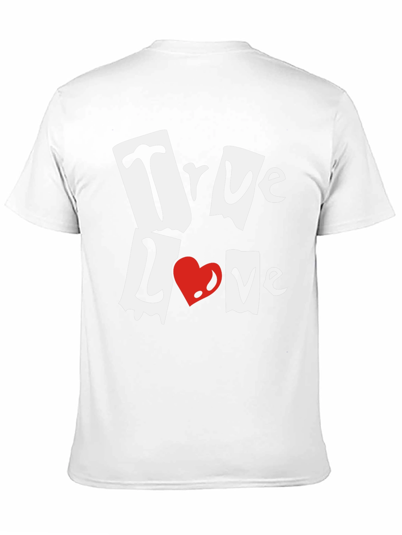 True Love Graphic Print Black T-Shirt