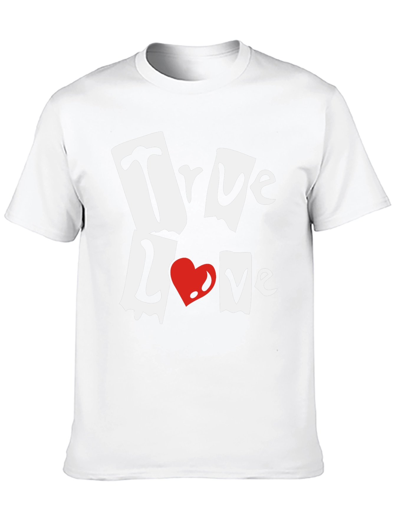 True Love Graphic Print Black T-Shirt