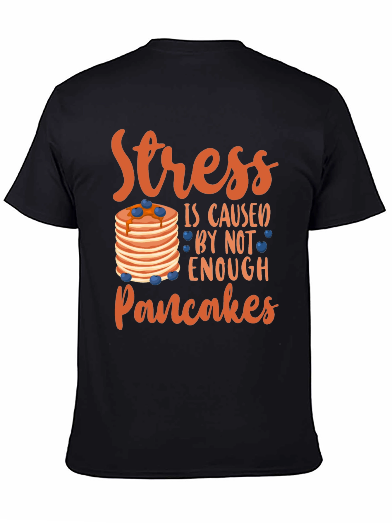 Stress Pancakes T-Shirt - Funny Foodie Tee
