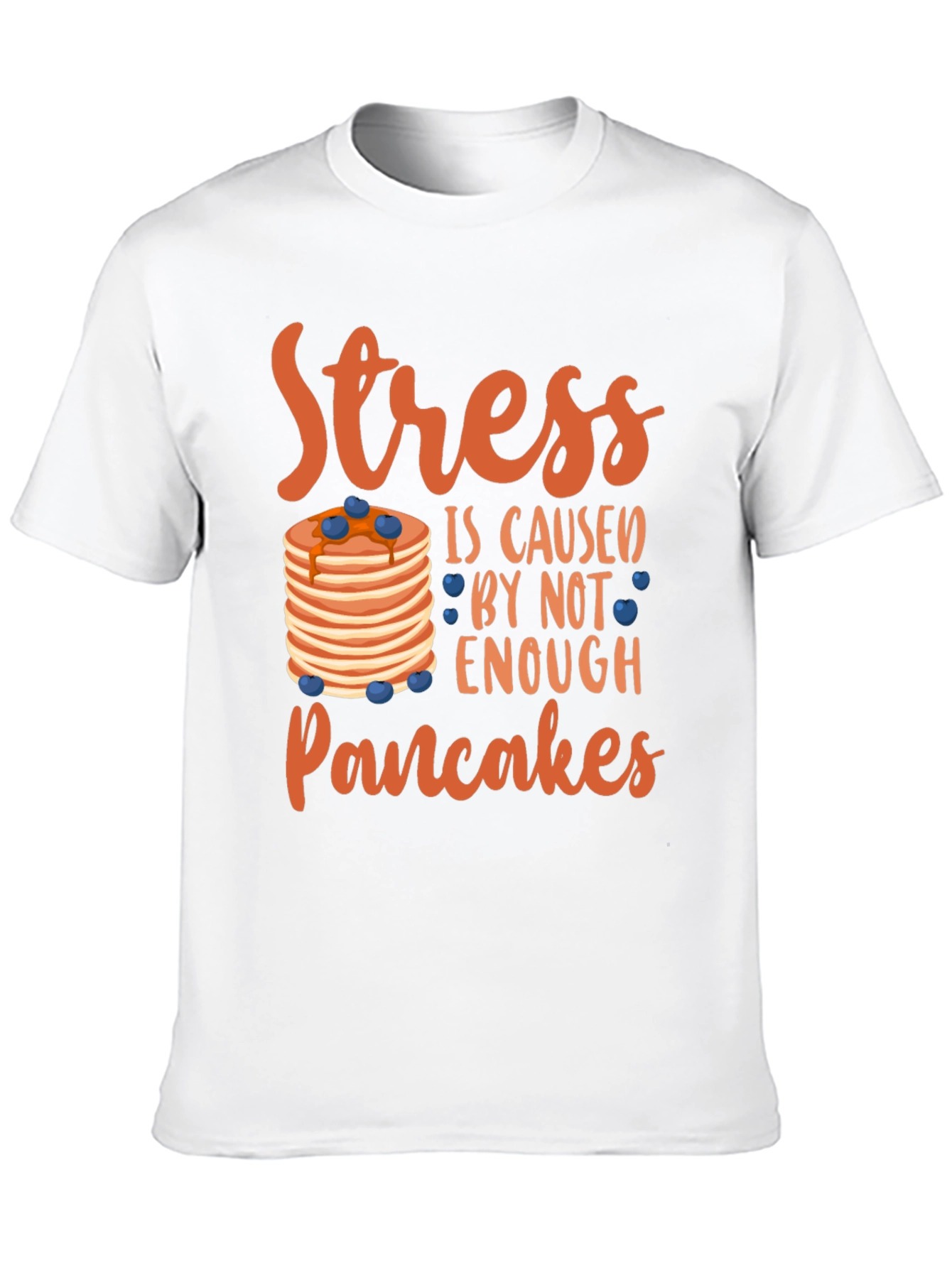 Stress Pancakes T-Shirt - Funny Foodie Tee