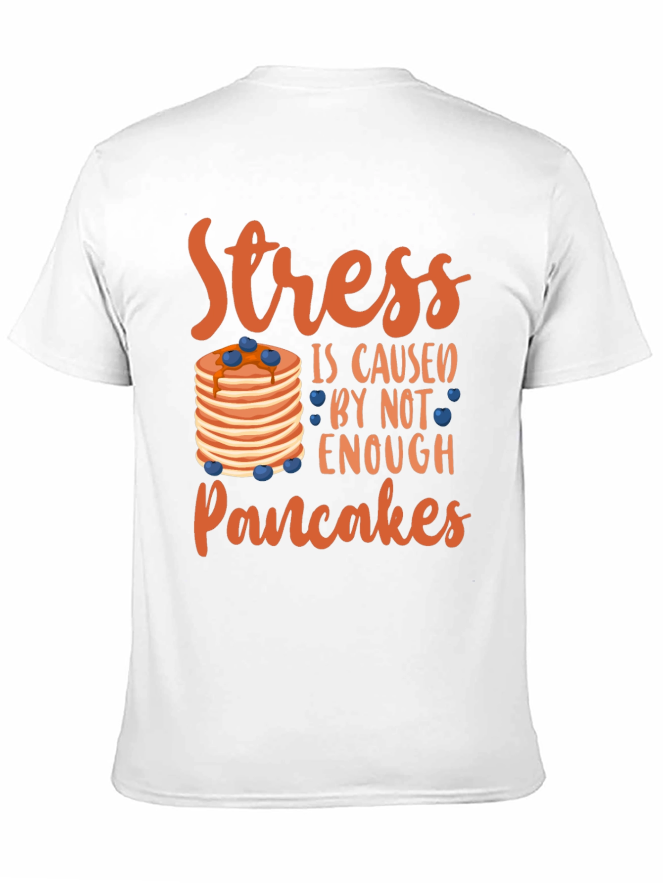 Stress Pancakes T-Shirt - Funny Foodie Tee