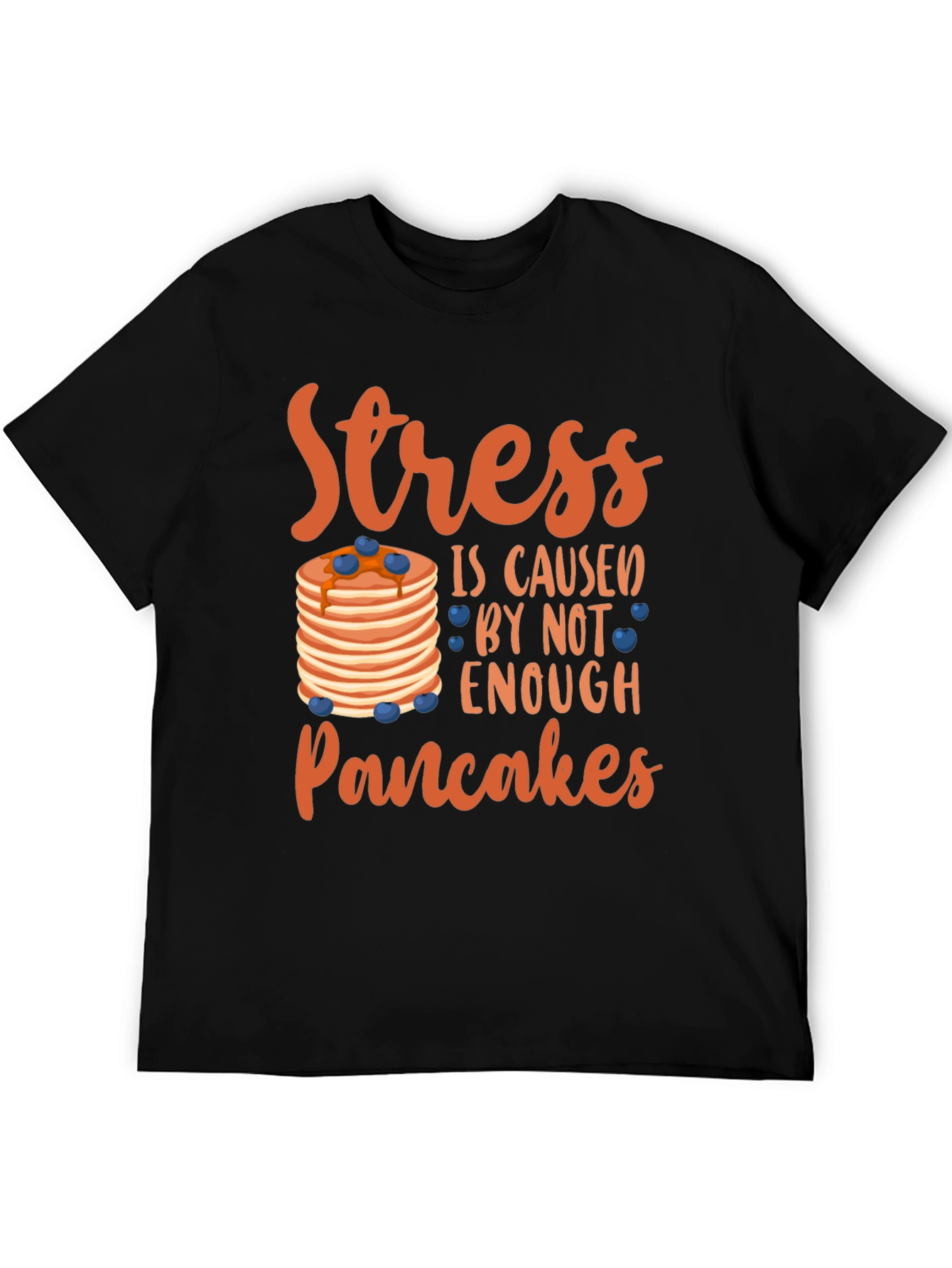 Stress Pancakes T-Shirt - Funny Foodie Tee