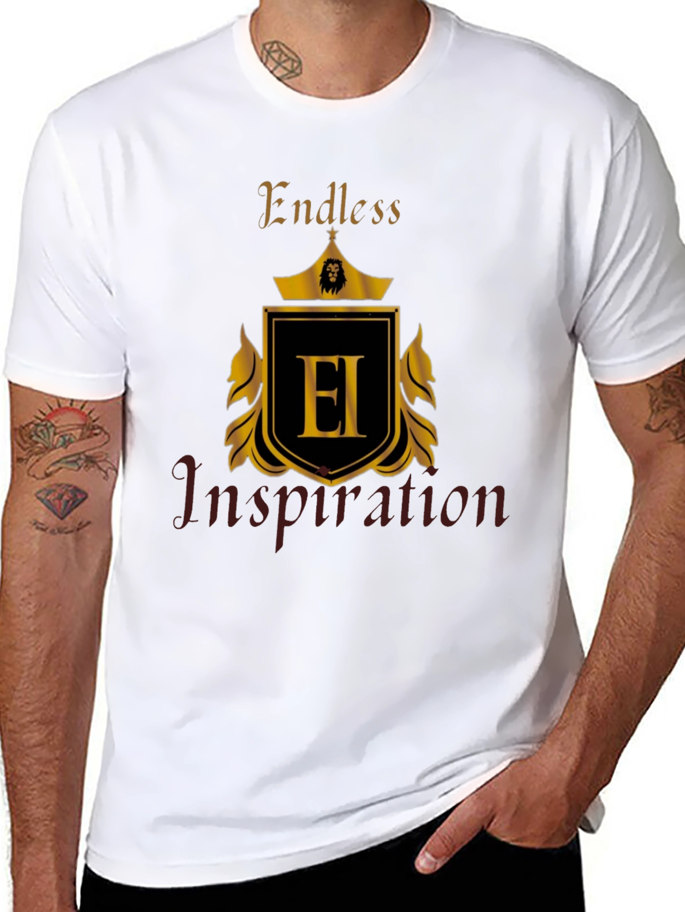 Endless Inspiration Black Graphic Tee
