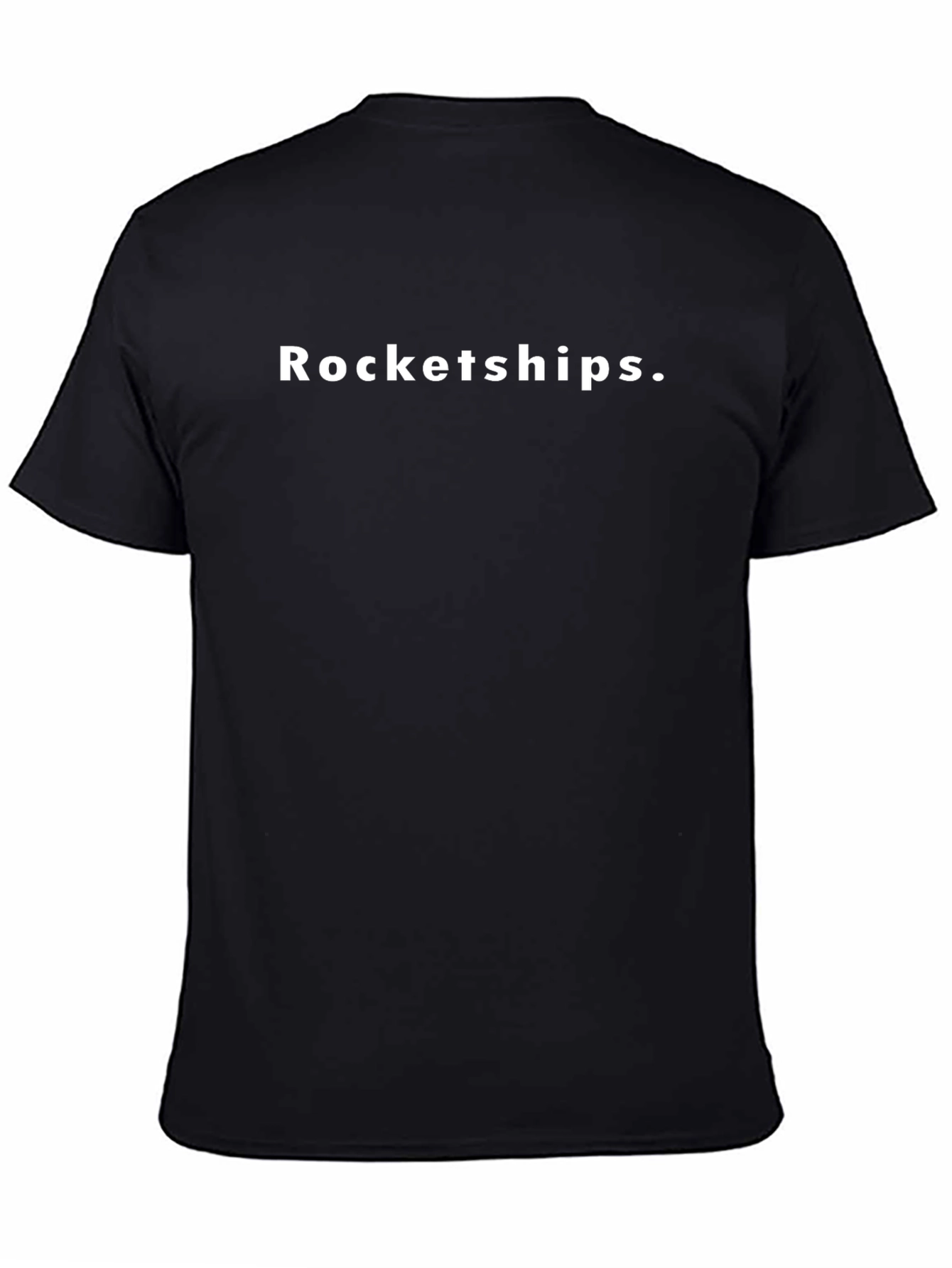 Rocketships Black Graphic Tee