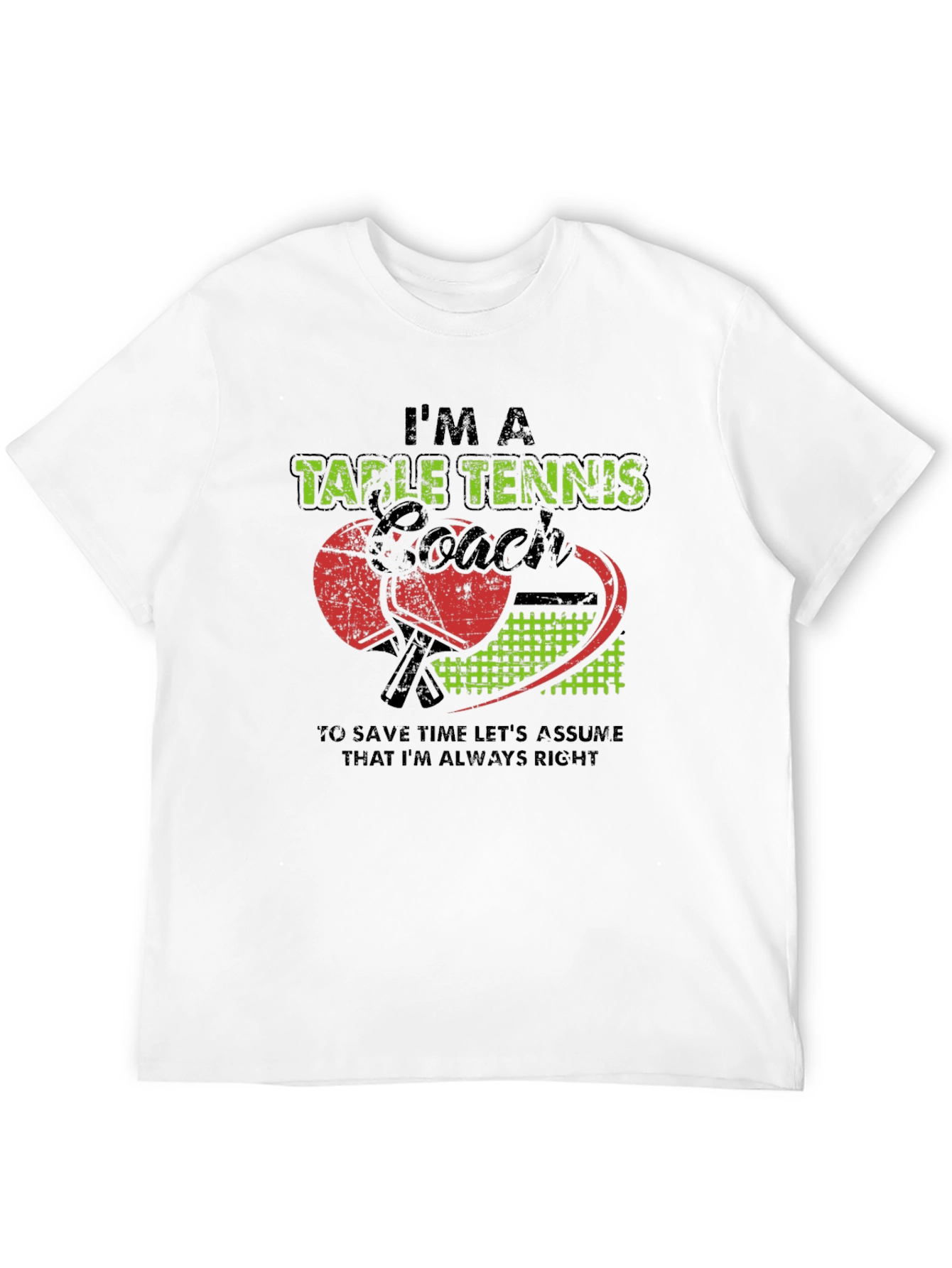 Table Tennis Coach Graphic Tee