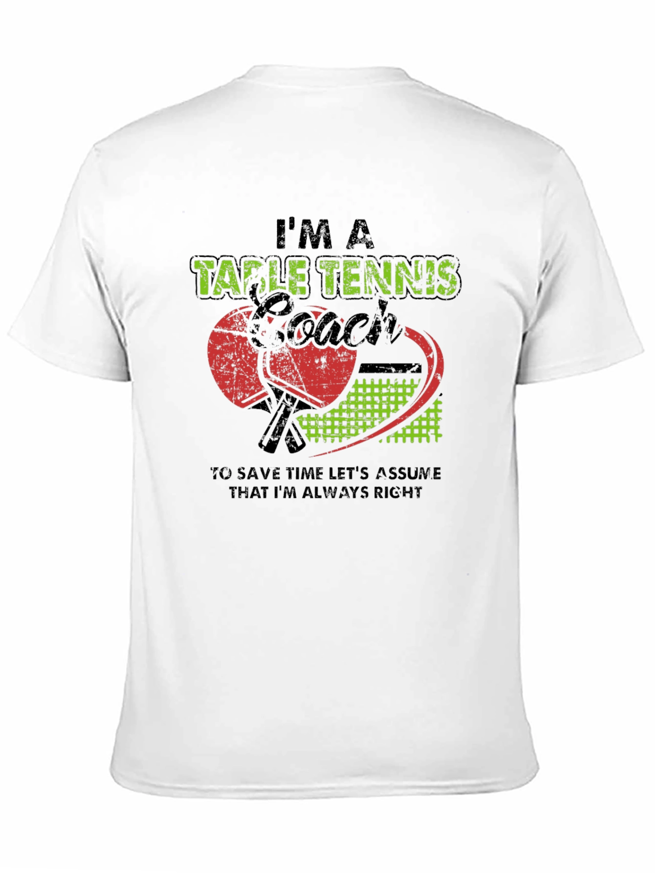 Table Tennis Coach Graphic Tee
