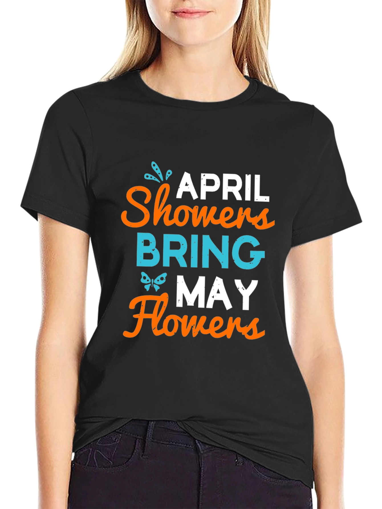 April Showers Bring May Flowers Graphic Tee