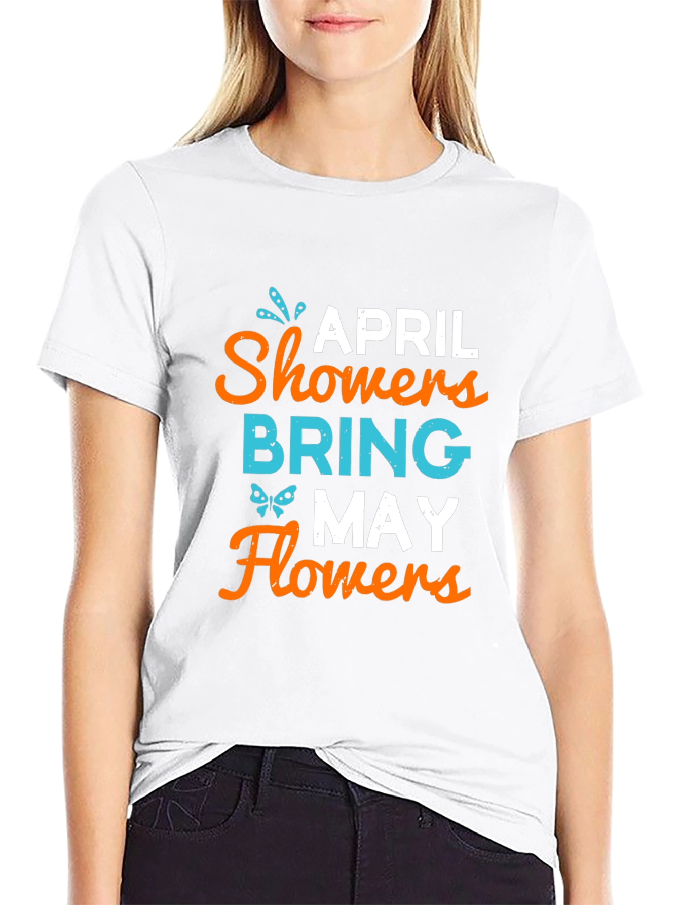 April Showers Bring May Flowers Graphic Tee